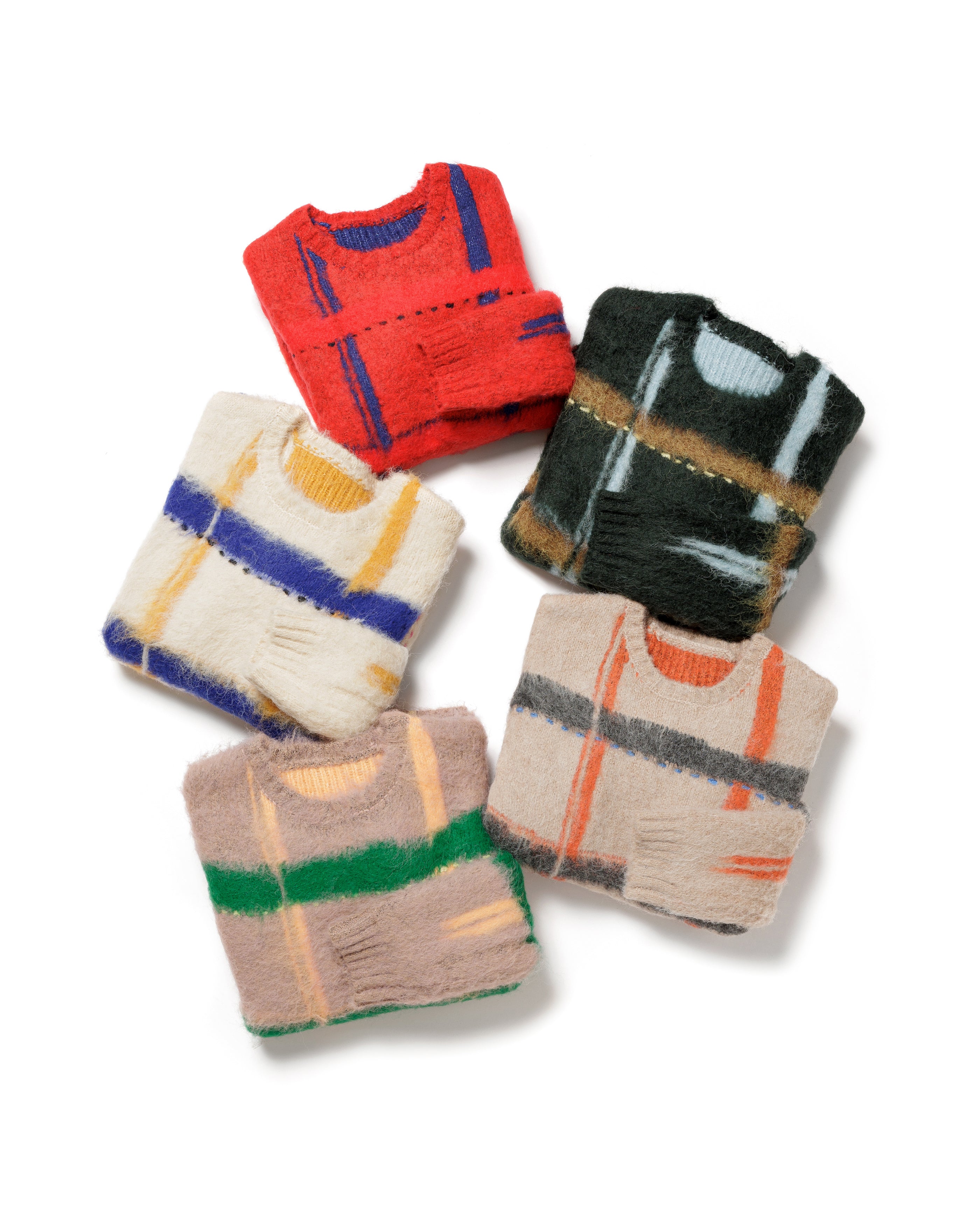 透明な空気のチェックニット – pamm.officialstore