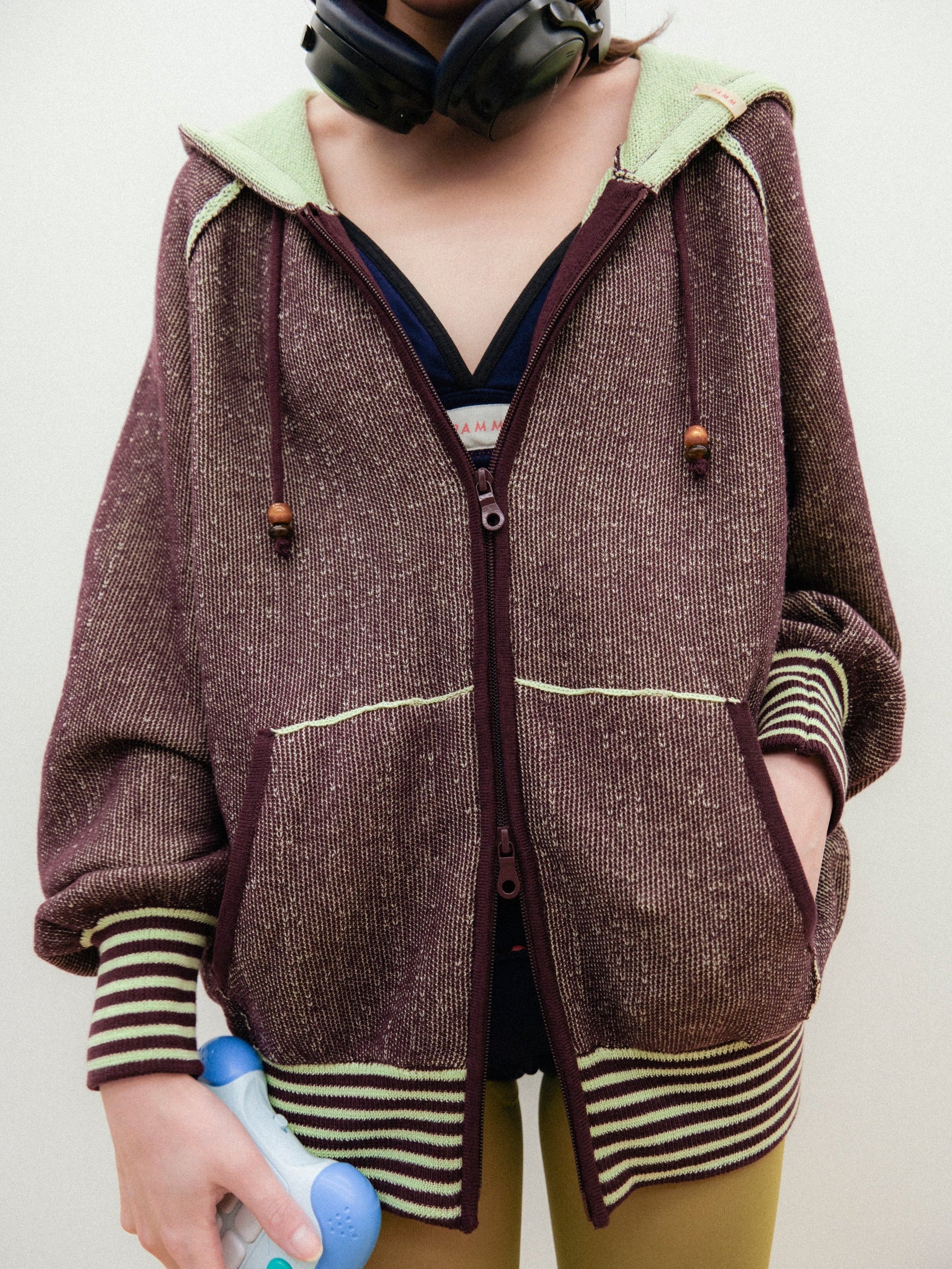 日々のボーダーニットパーカー – pamm.officialstore