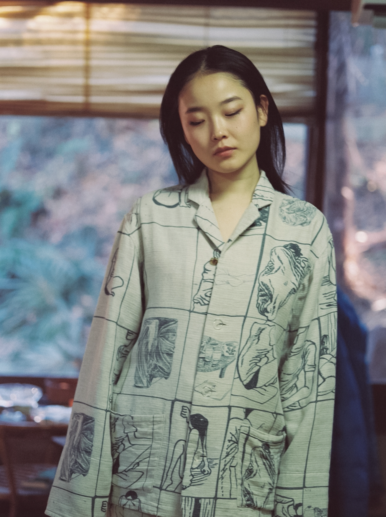 PAAM✖️たなかみさき 見せられる日記のシャツ 見せられる日記のシャツ – pamm.officialstore