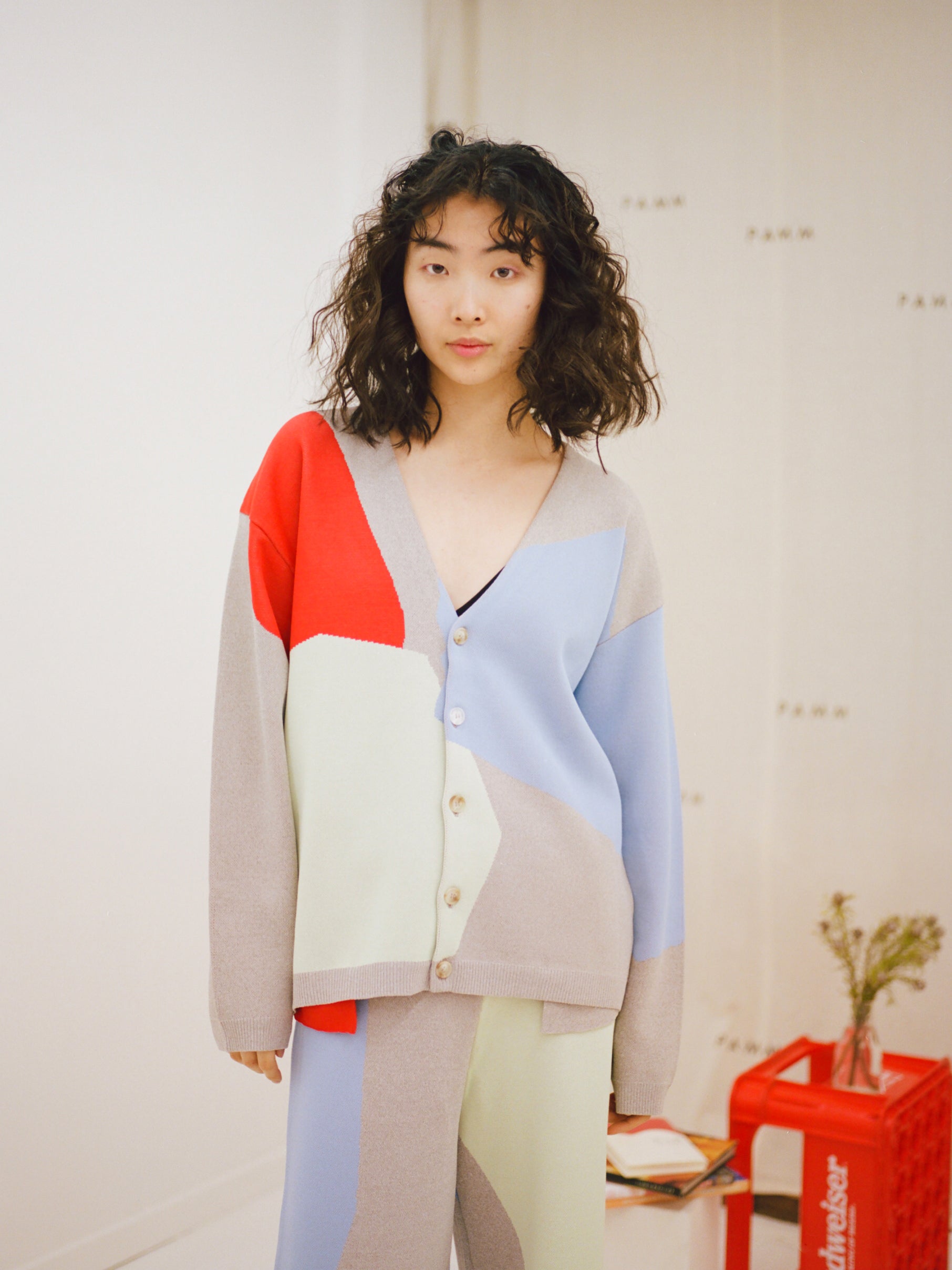 thanks fruits knit cardigan(グレー) – pamm.officialstore