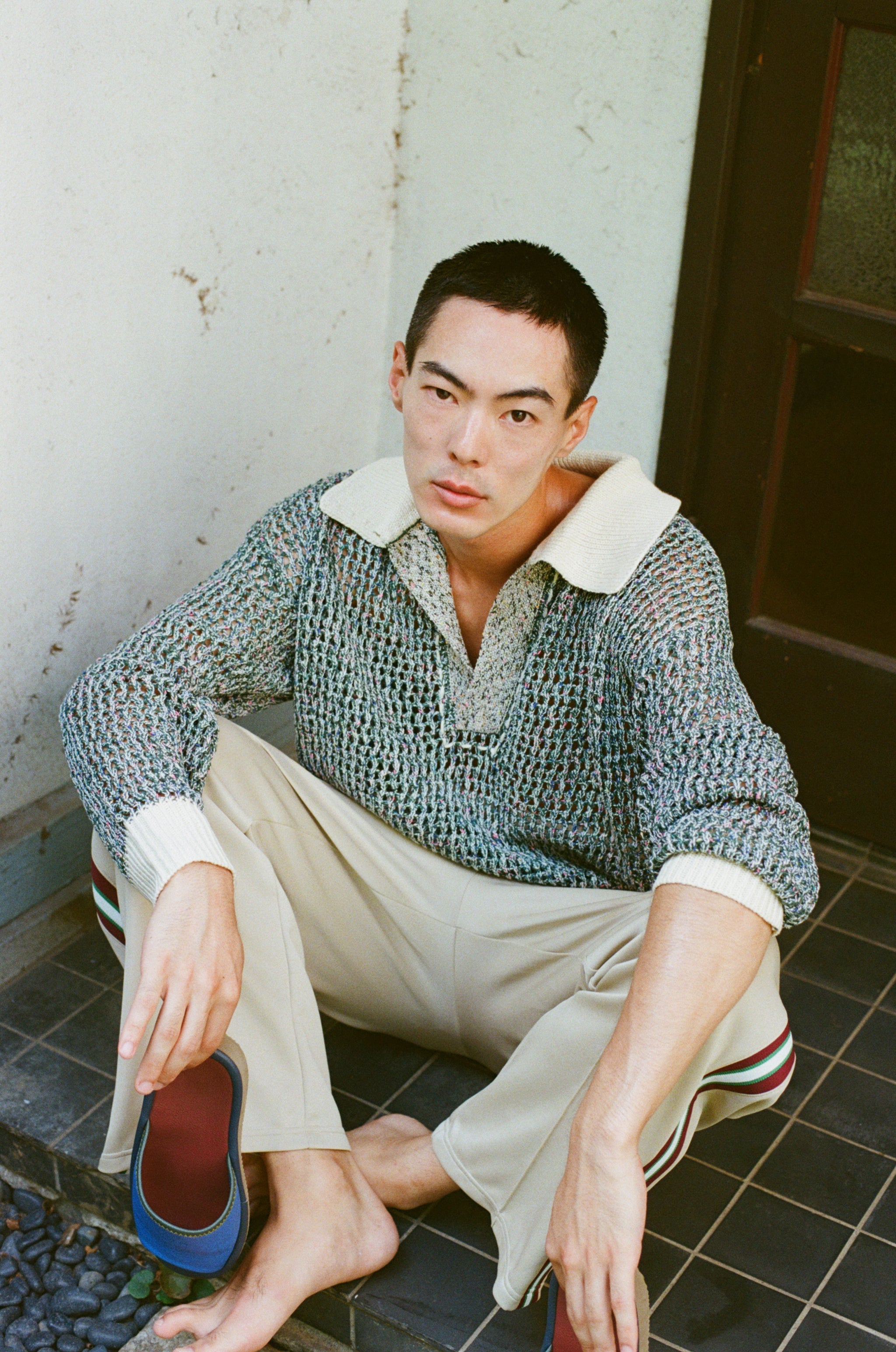 玉砂利のスキッパーニット – pamm.officialstore