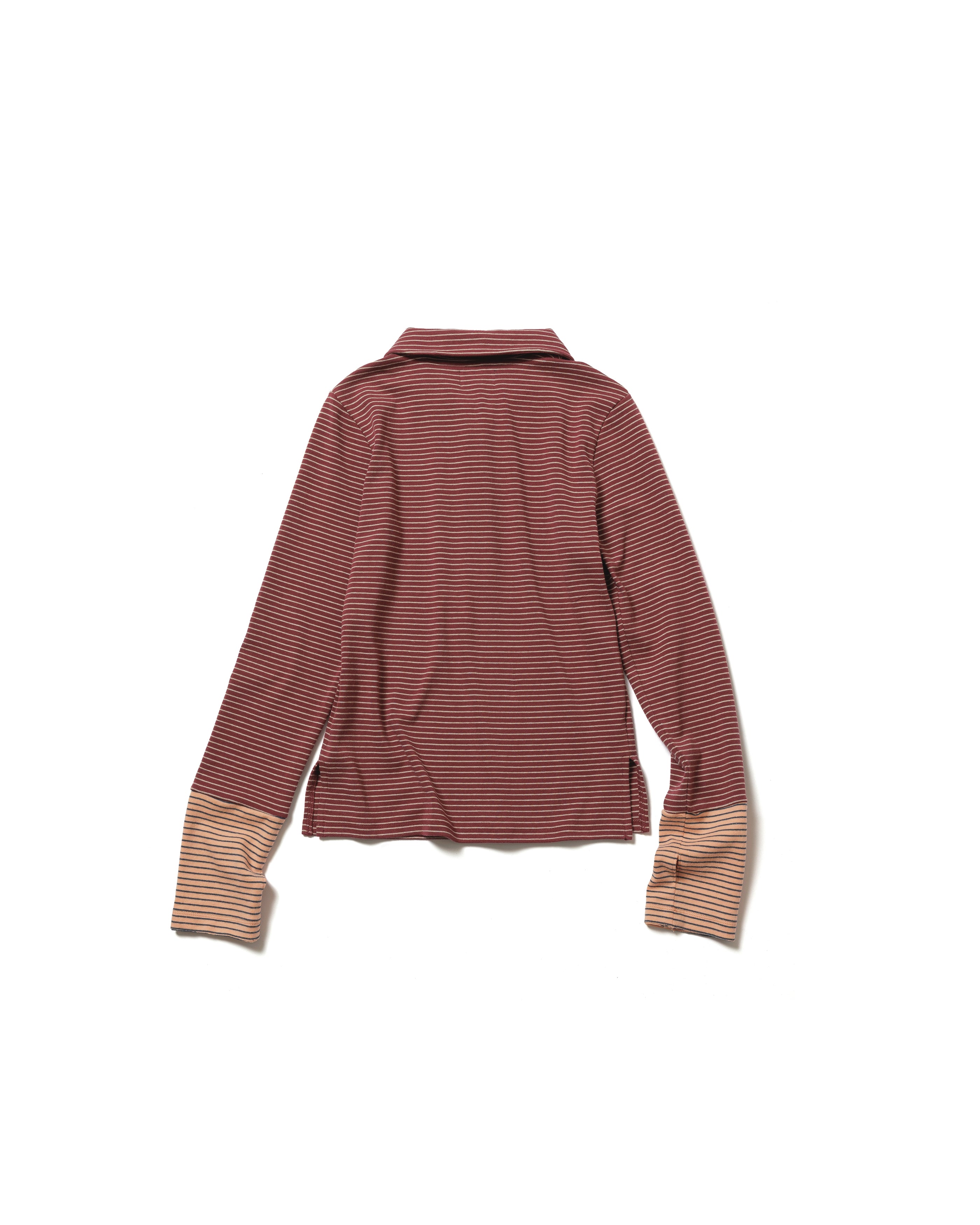 罫線のボーダーポロトップス – pamm.officialstore