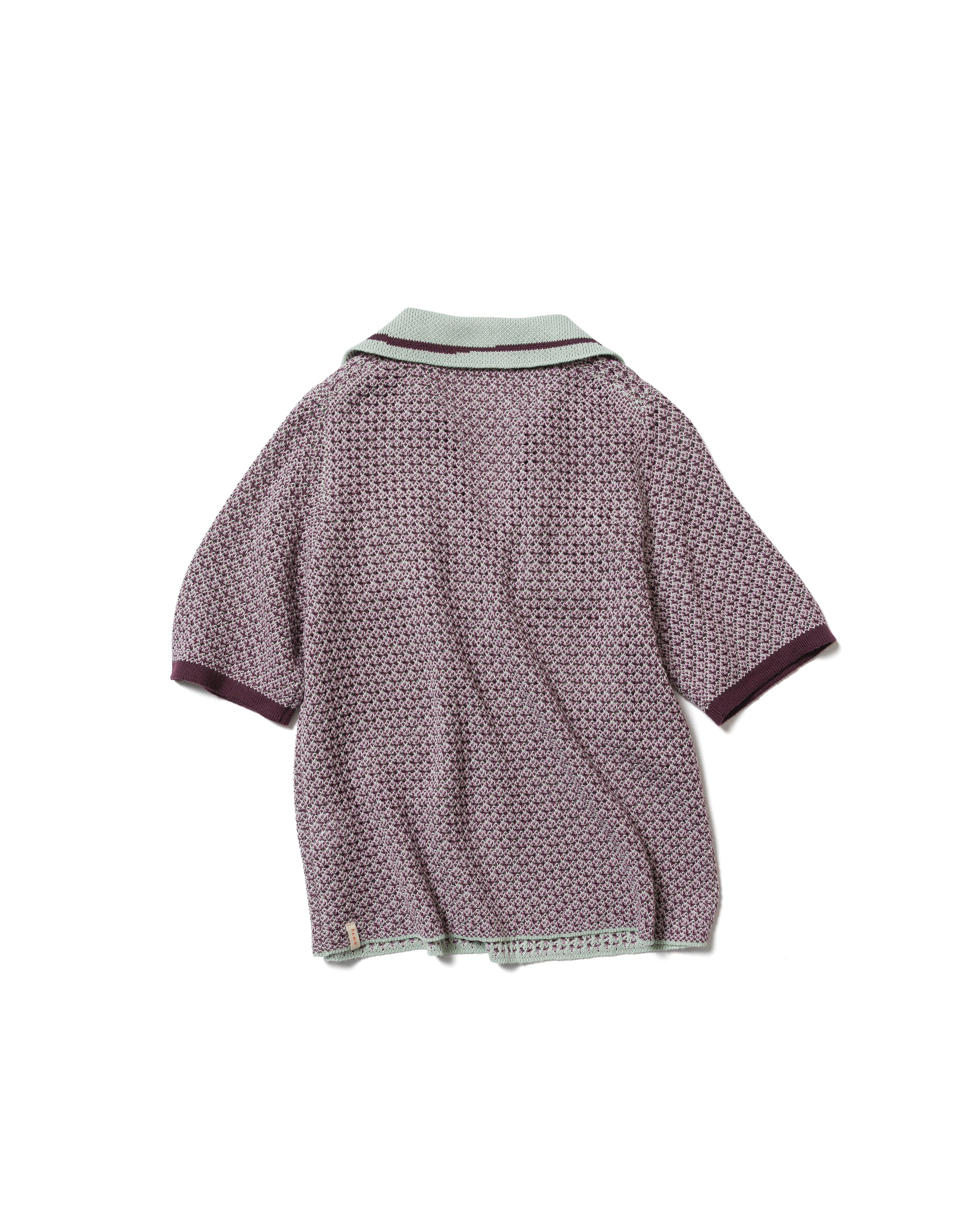 線と文字のメッシュニットポロ – pamm.officialstore