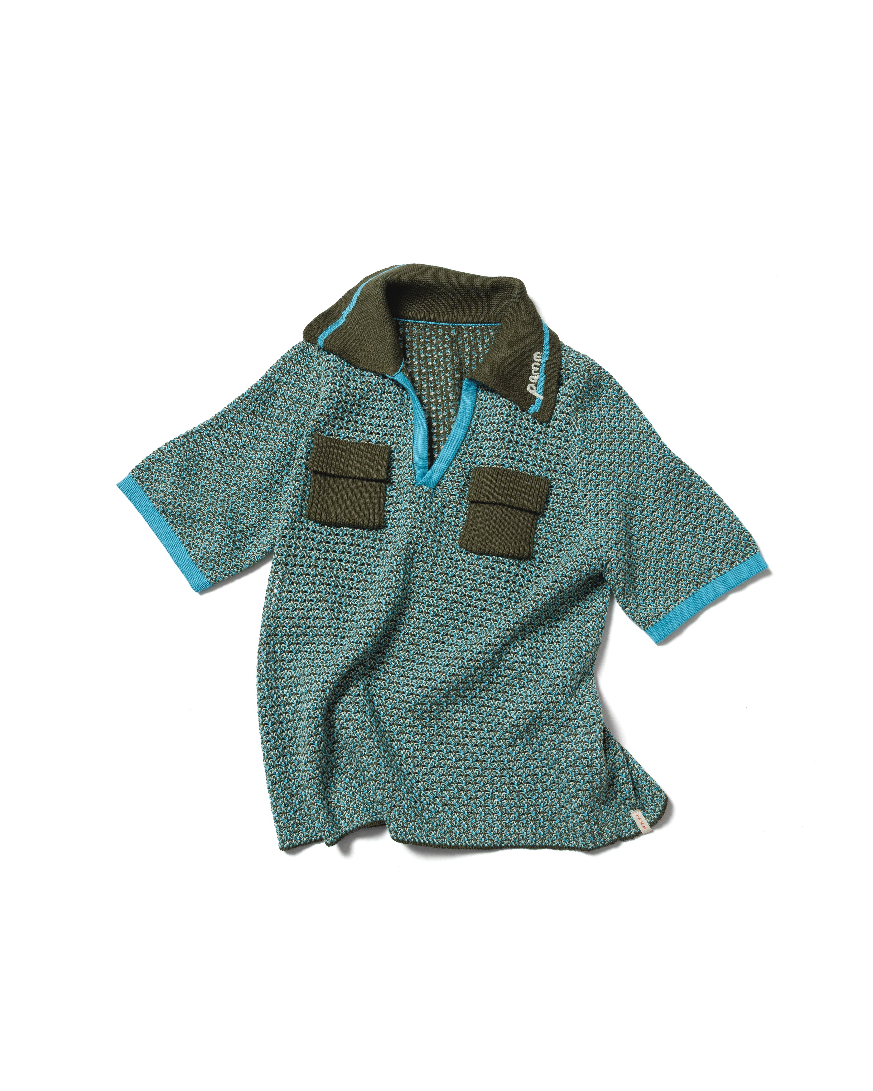 PAMM メッシュポロニット 線と文字のメッシュニットポロ – pamm.officialstore