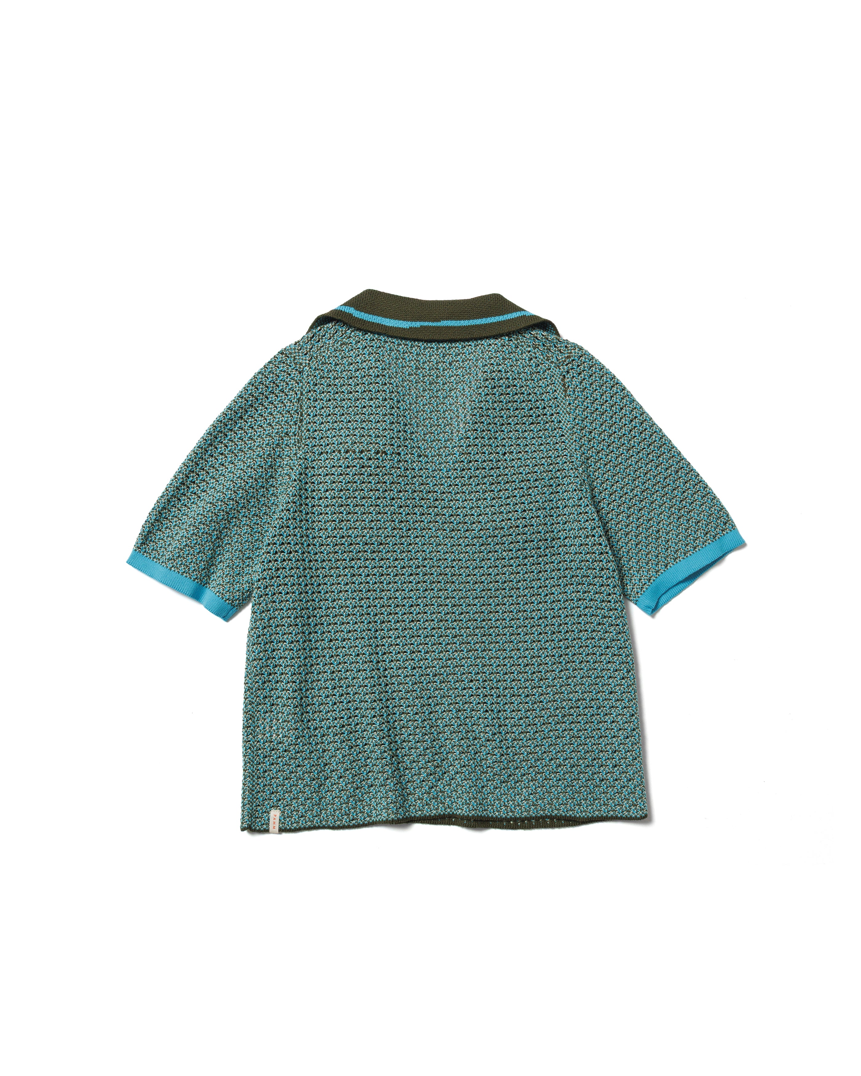 線と文字のメッシュニットポロ – pamm.officialstore