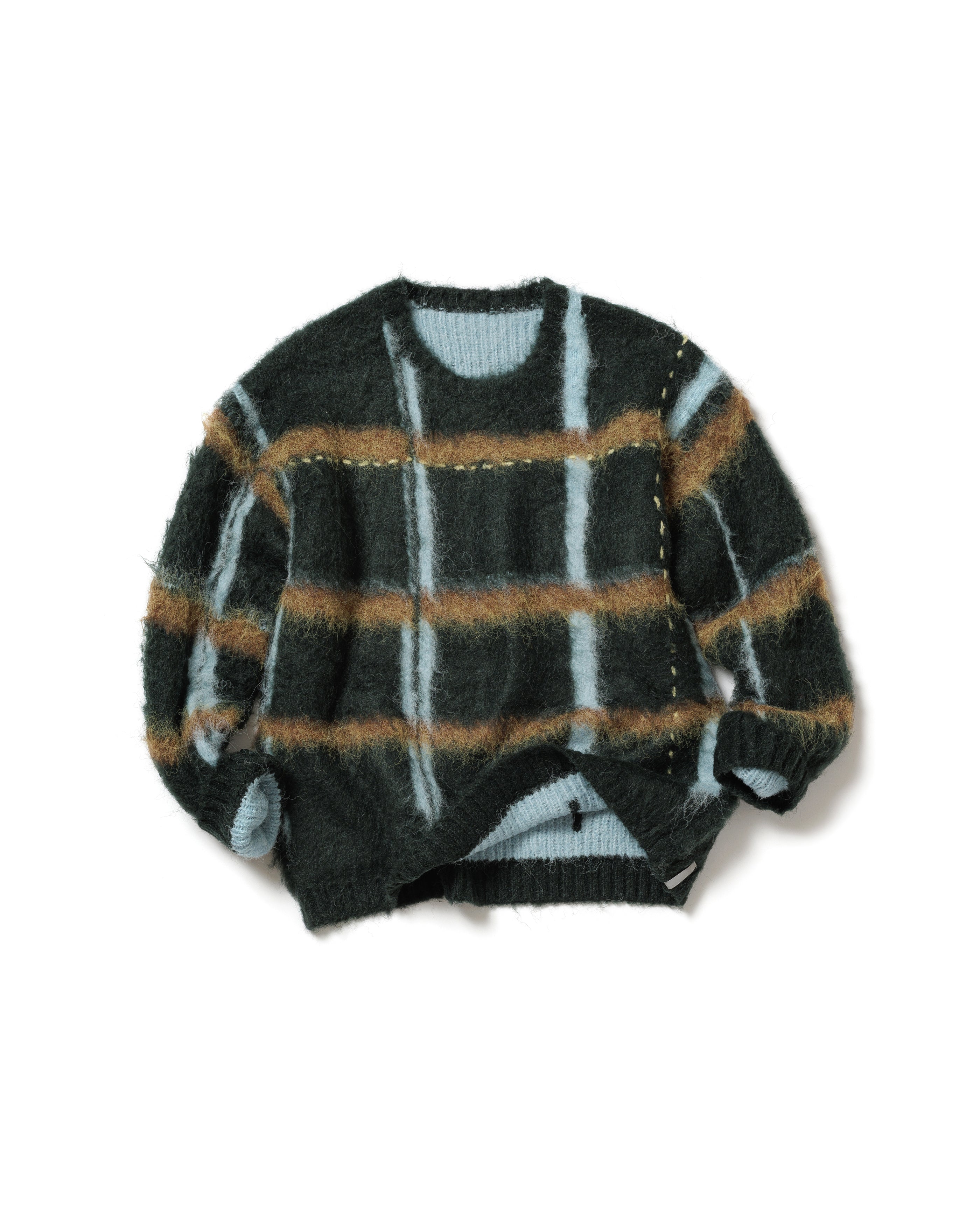 透明な空気のチェックニット – pamm.officialstore