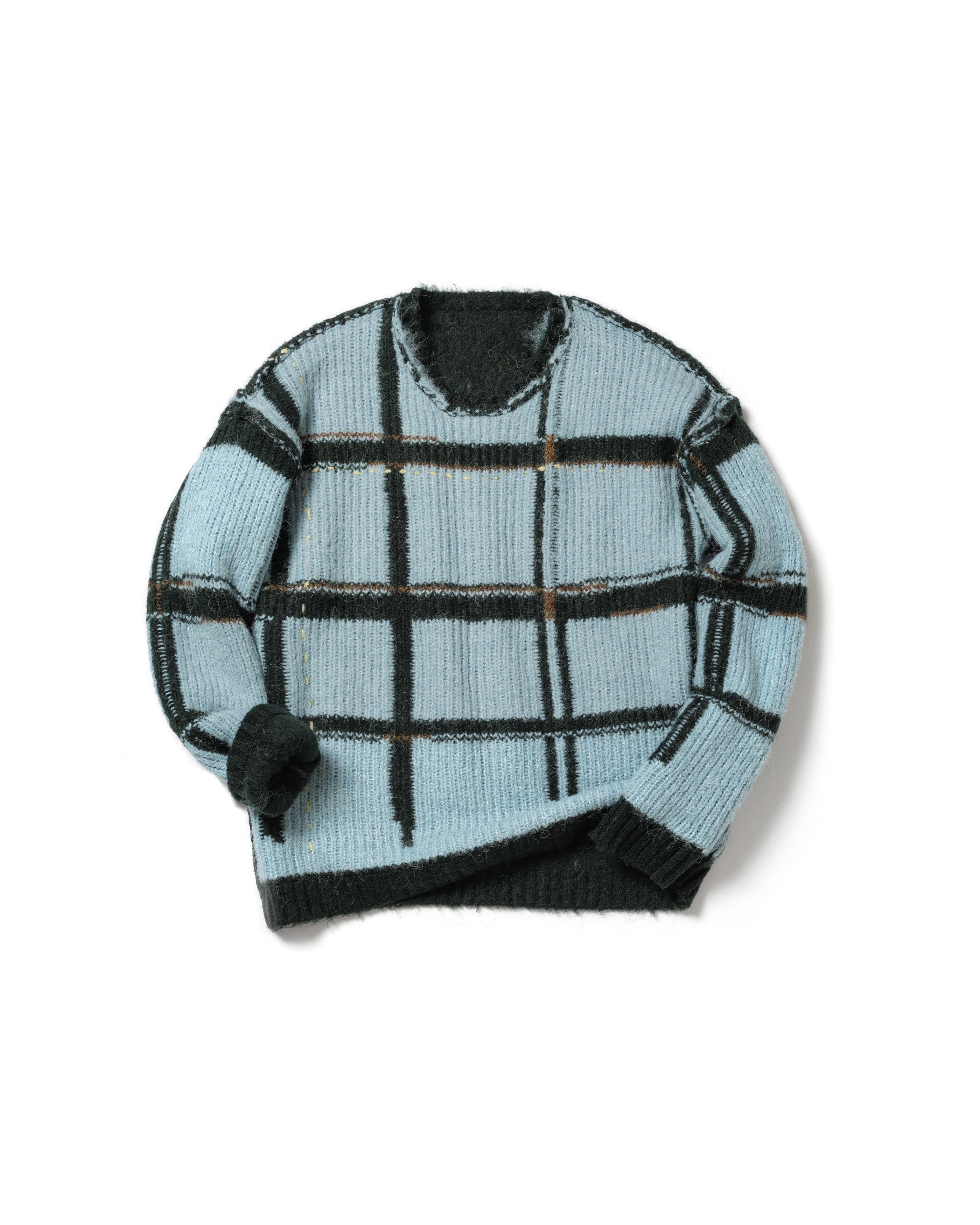 透明な空気のチェックニット – pamm.officialstore