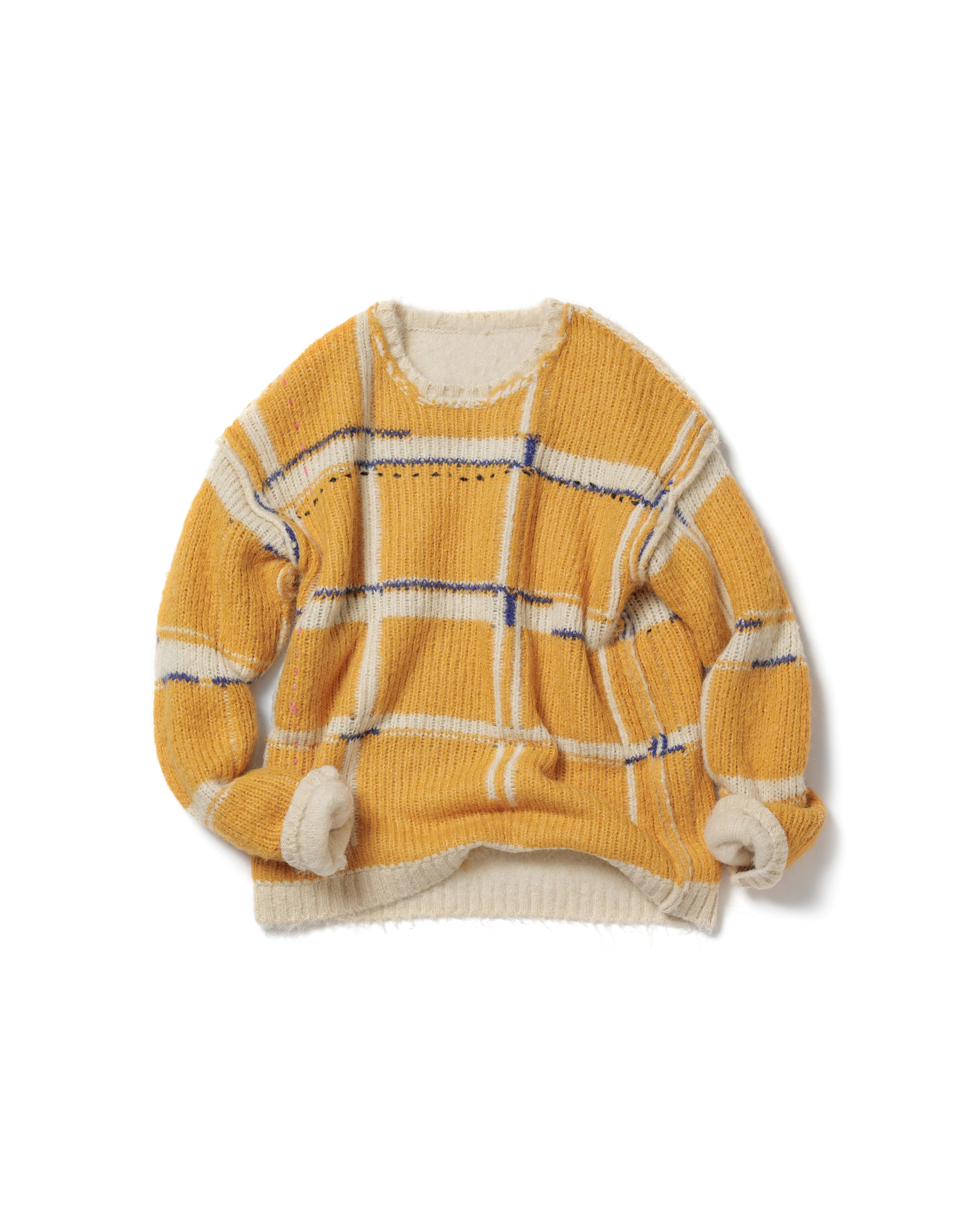 透明な空気のチェックニット – pamm.officialstore