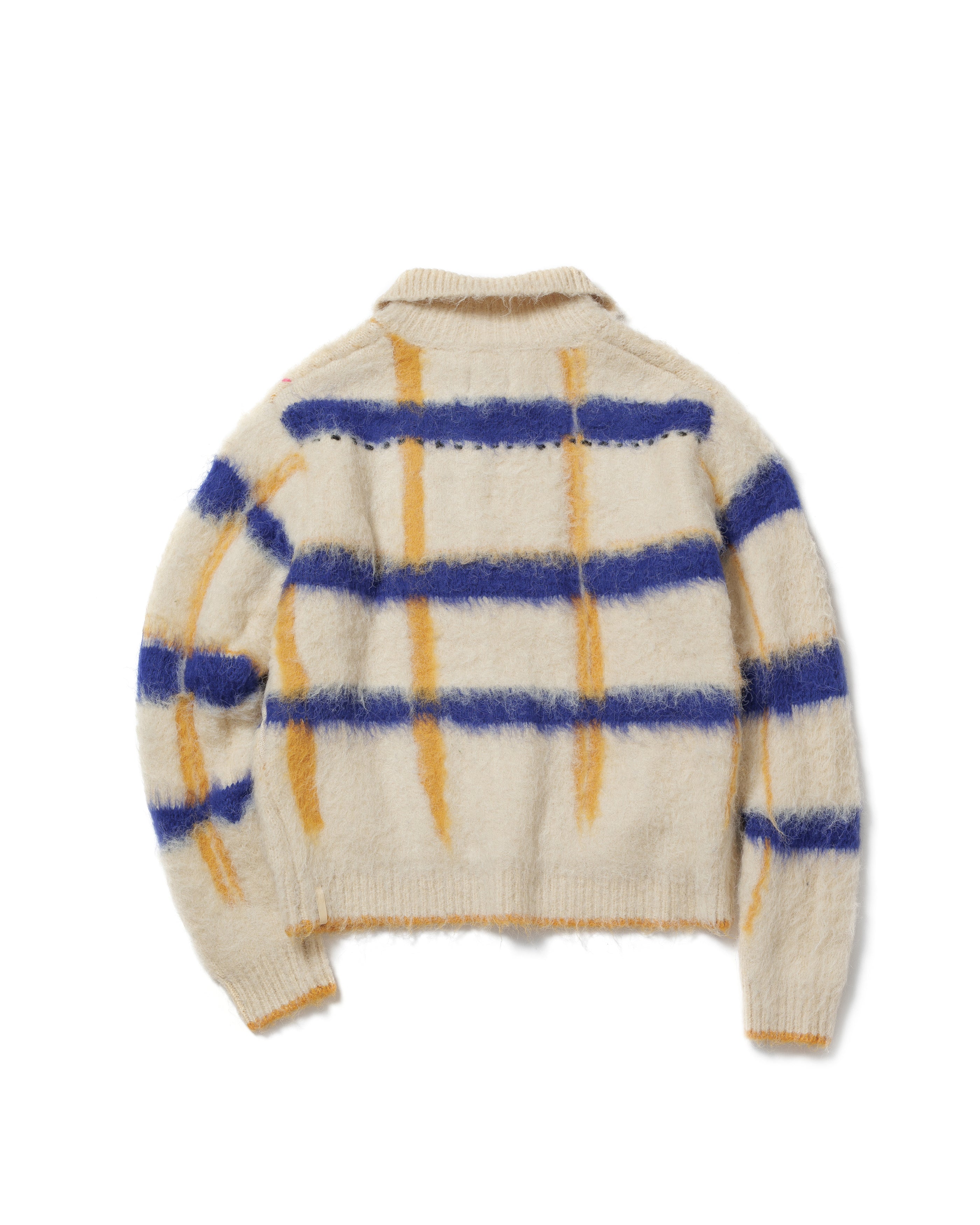 透明な空気のチェックジップニット – pamm.officialstore