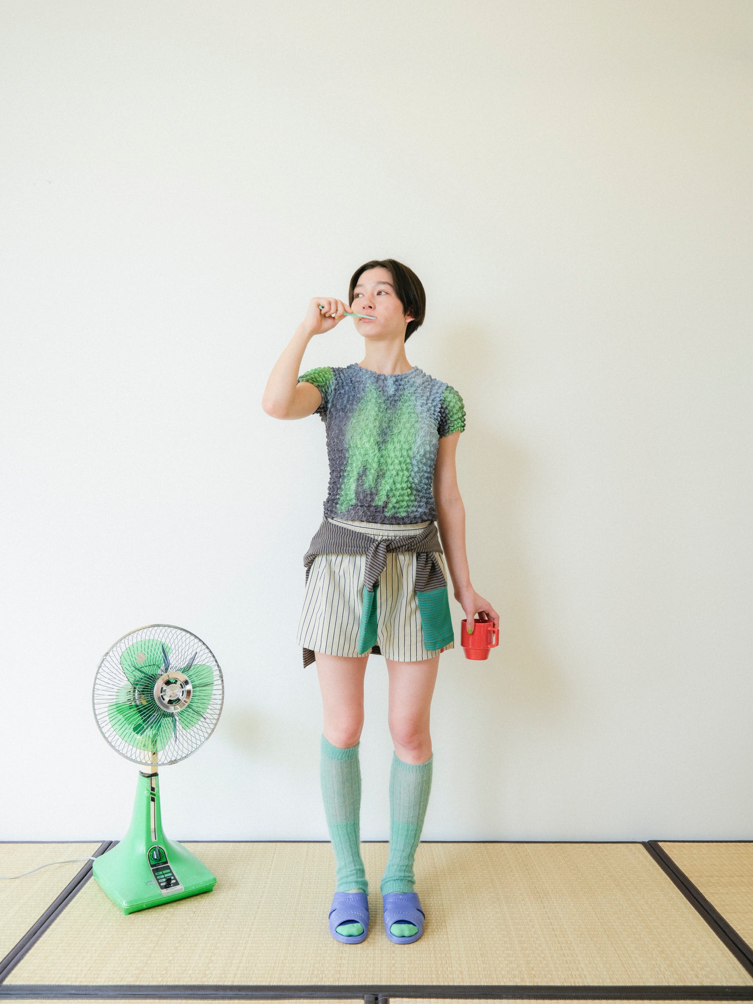 Pamm ニットキャミソール 透明な空気のチェックジップニット – pamm.officialstore