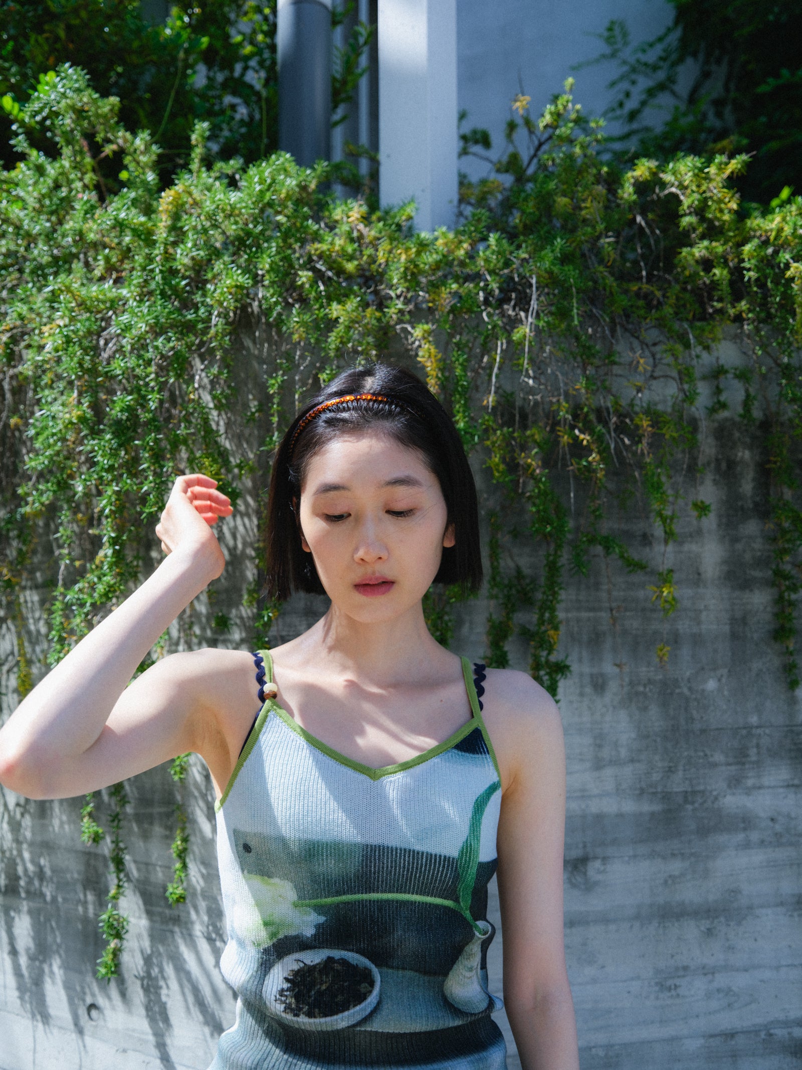 pamm 生活写真のニットキャミ もらった花 サイズ１ 生活写真のニットキャミ – pamm.officialstore