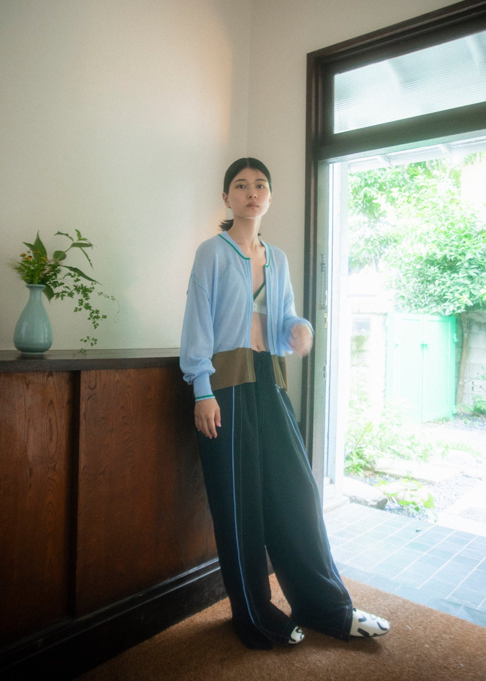 トップス SECRET SLY ニット セーター DUAL COLOR FRONT ZIP KNIT TOPS デュアル