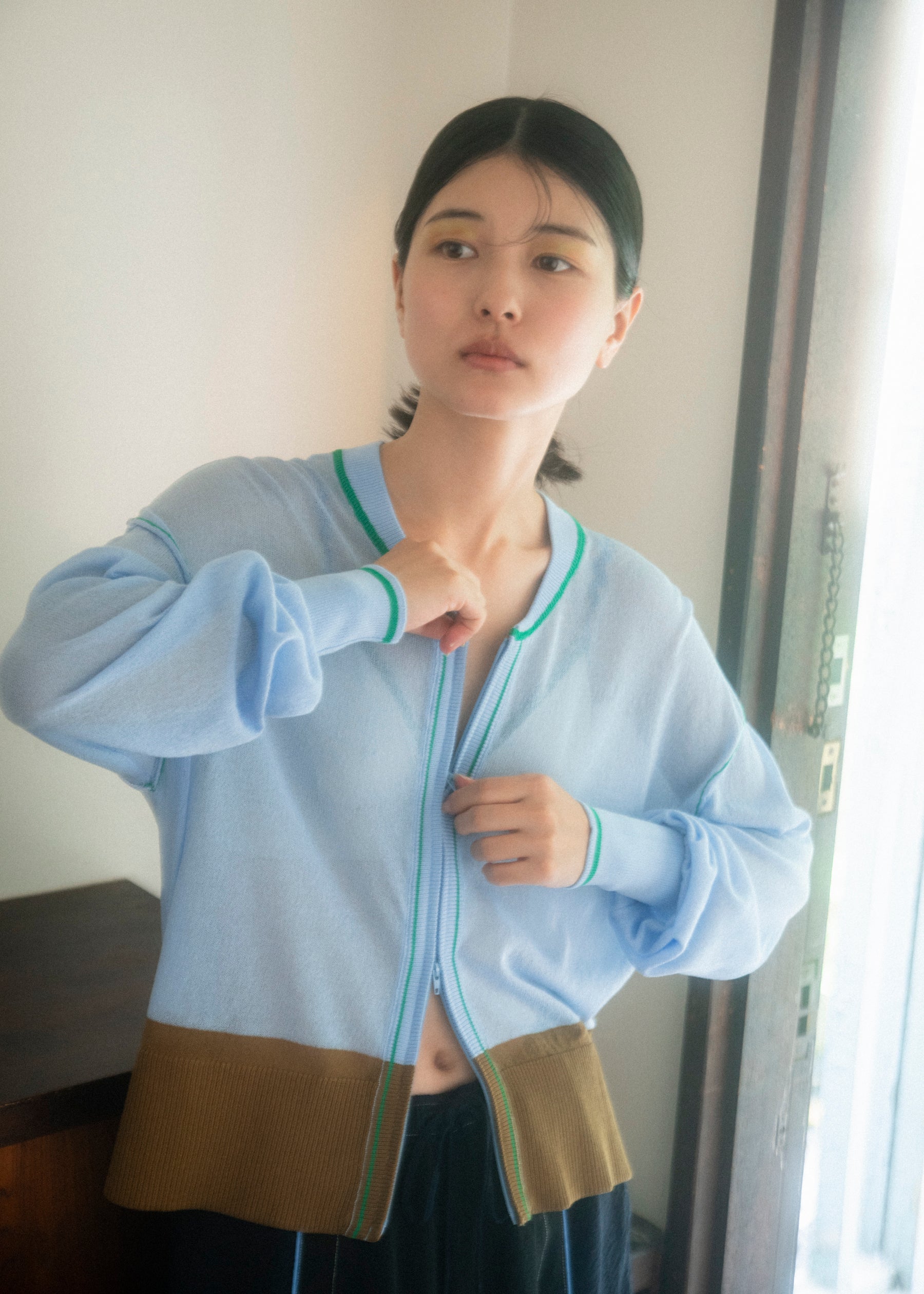 トップス SECRET see-through zip tops – pamm.officialstore