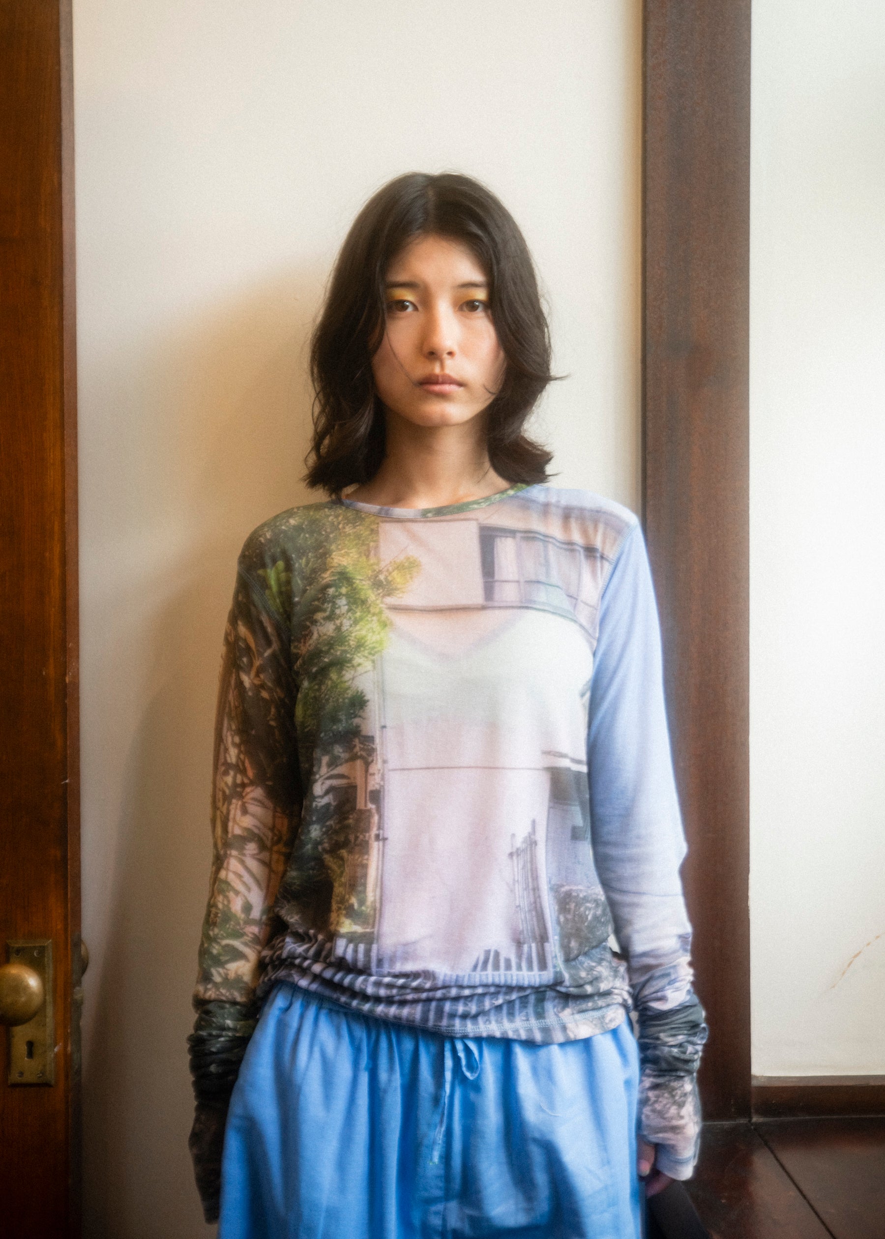 PAMM家のシースルーロングロングスリーブシャツ PAMM家のシースルーロングロングスリーブシャツ – pamm.officialstore