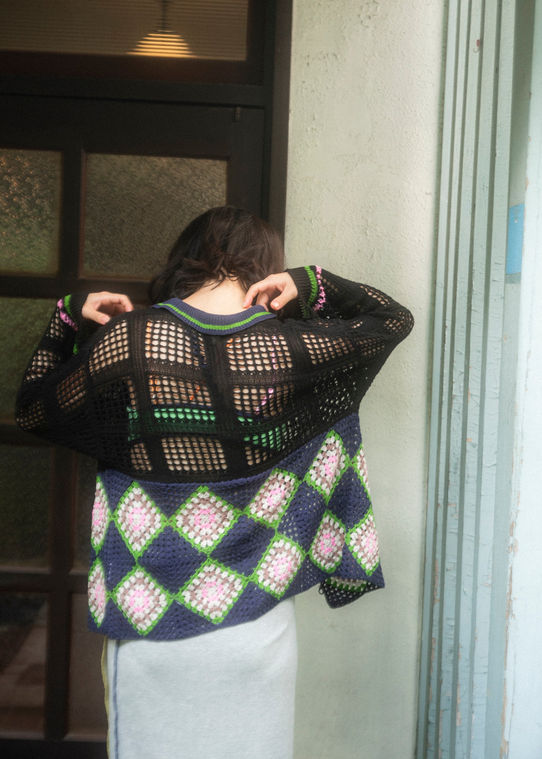 玄関マットのかぎ針編みニットシャツ – pamm.officialstore