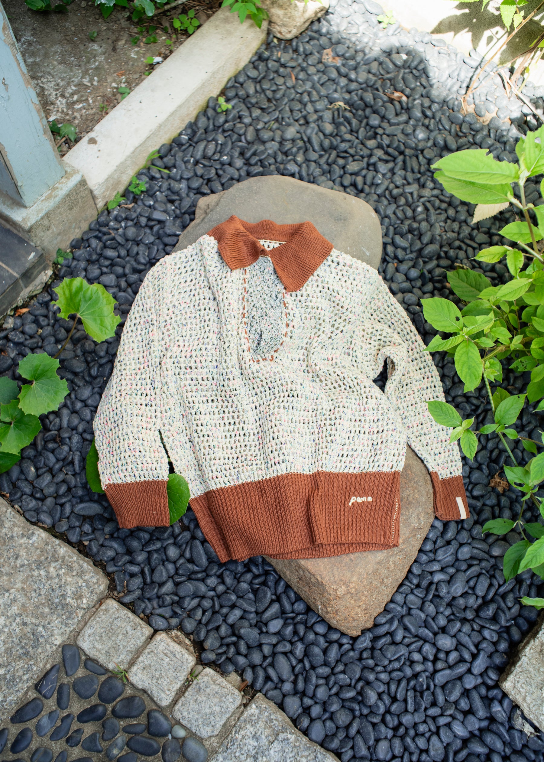 玉砂利のスキッパーニット – pamm.officialstore