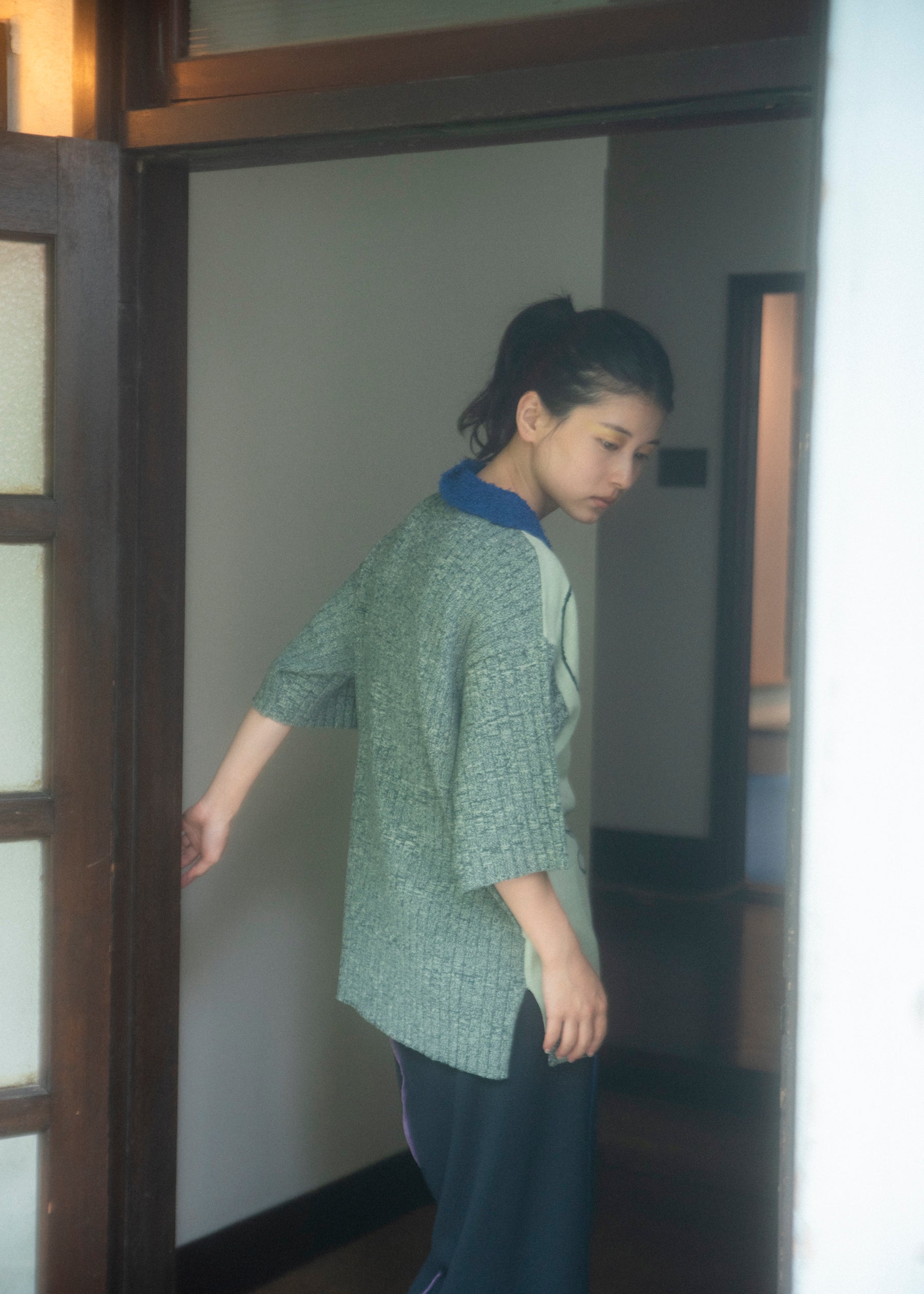 PAMM 月のある風景のニットポロ 森の月 月のある風景のニットポロ – pamm.officialstore