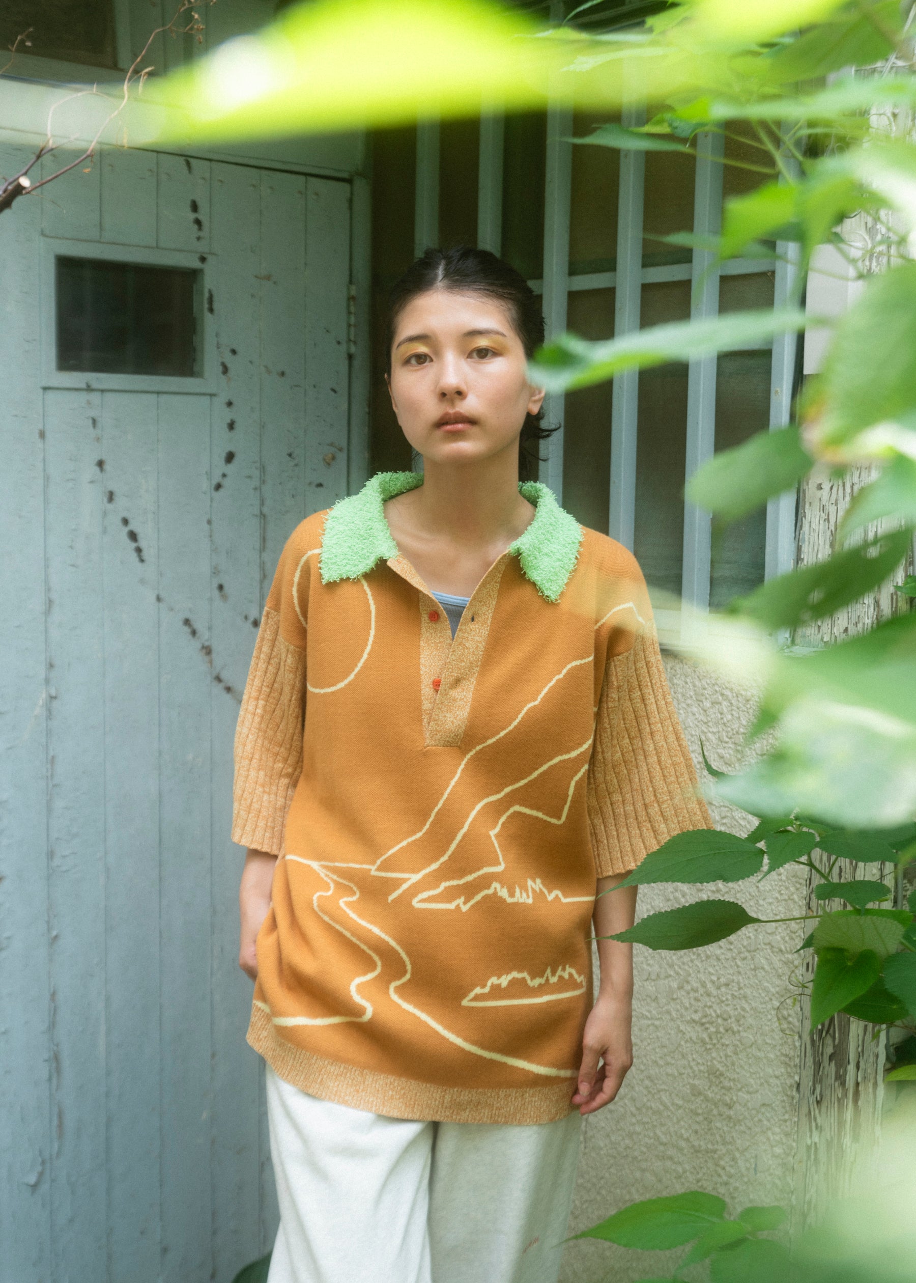 パム PAMM ニットポロシャツ 格子のニットポロシャツ – pamm.officialstore