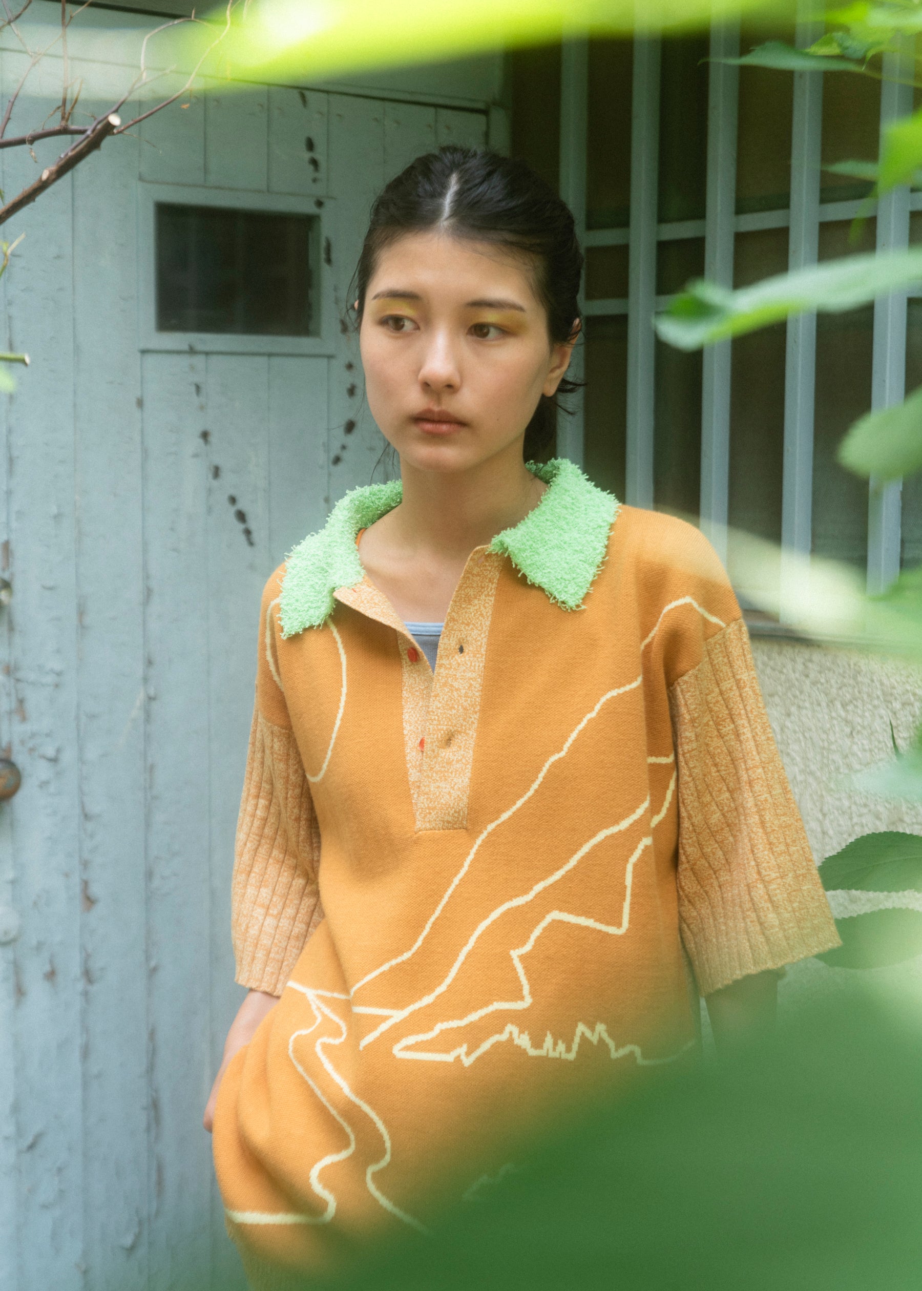 PAMM 月のある風景のニットポロ 森の月 月のある風景のニットポロ – pamm.officialstore