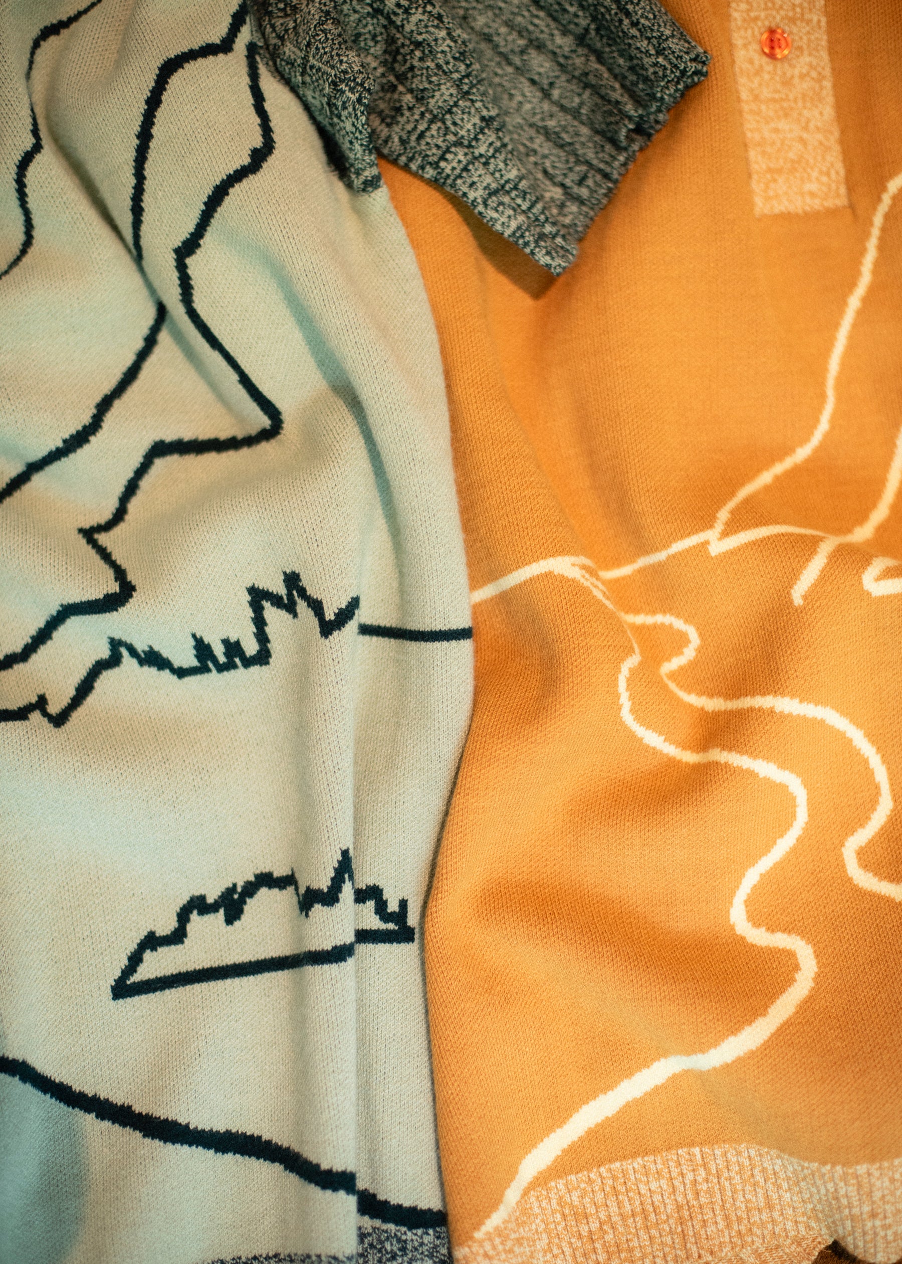 ted pamm 月のある風景のポロニット(砂漠の月) 月のある風景のニットポロ – pamm.officialstore