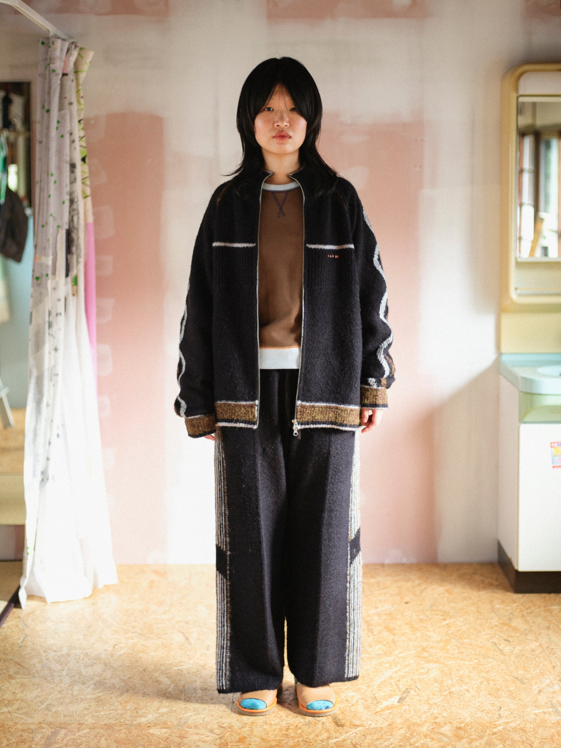 pamm ニットトラックジャケット美品 ホームウェアのニットトラックジャケット – pamm.officialstore