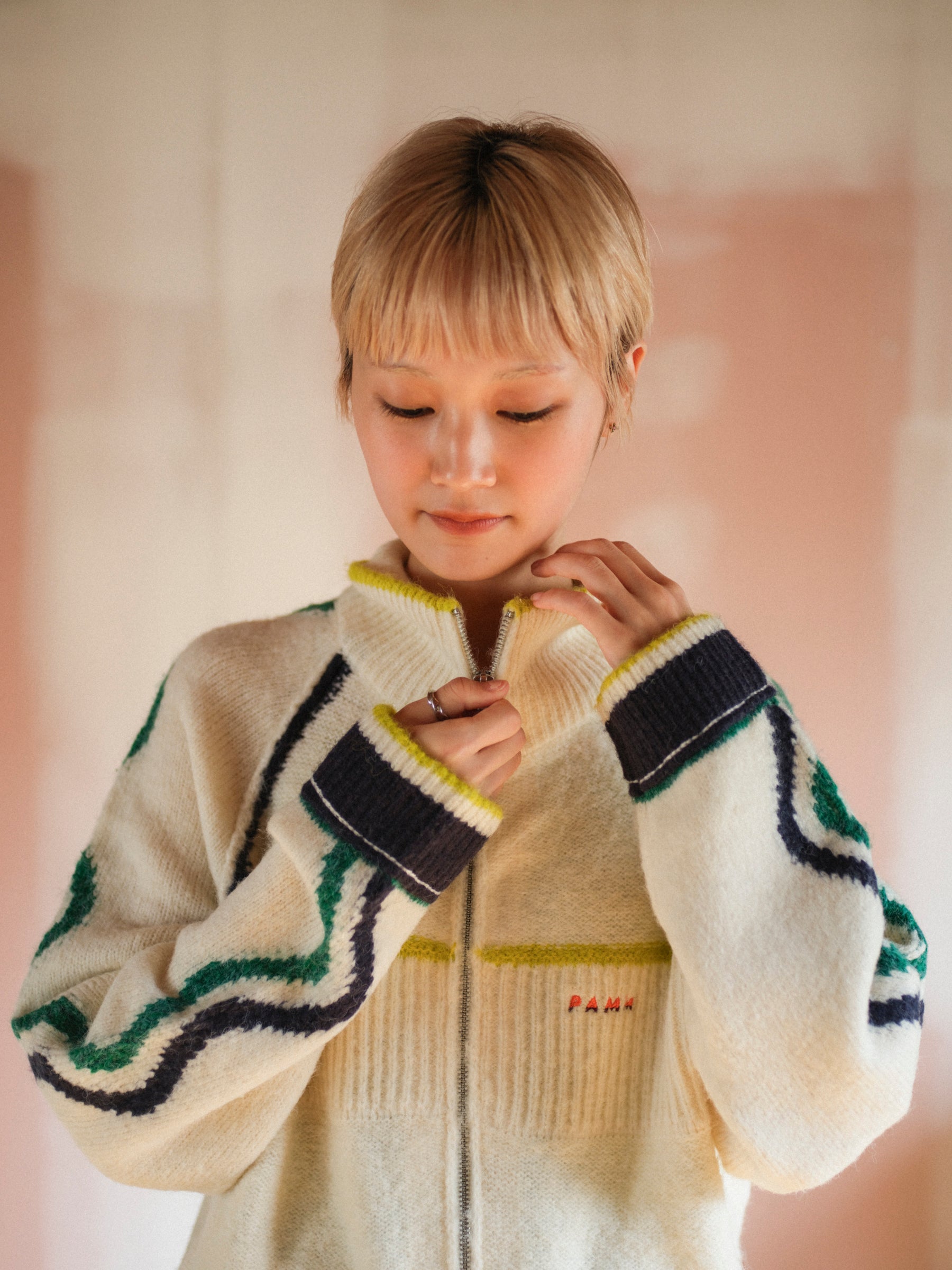 ホームウェアのニットトラックジャケット – pamm.officialstore