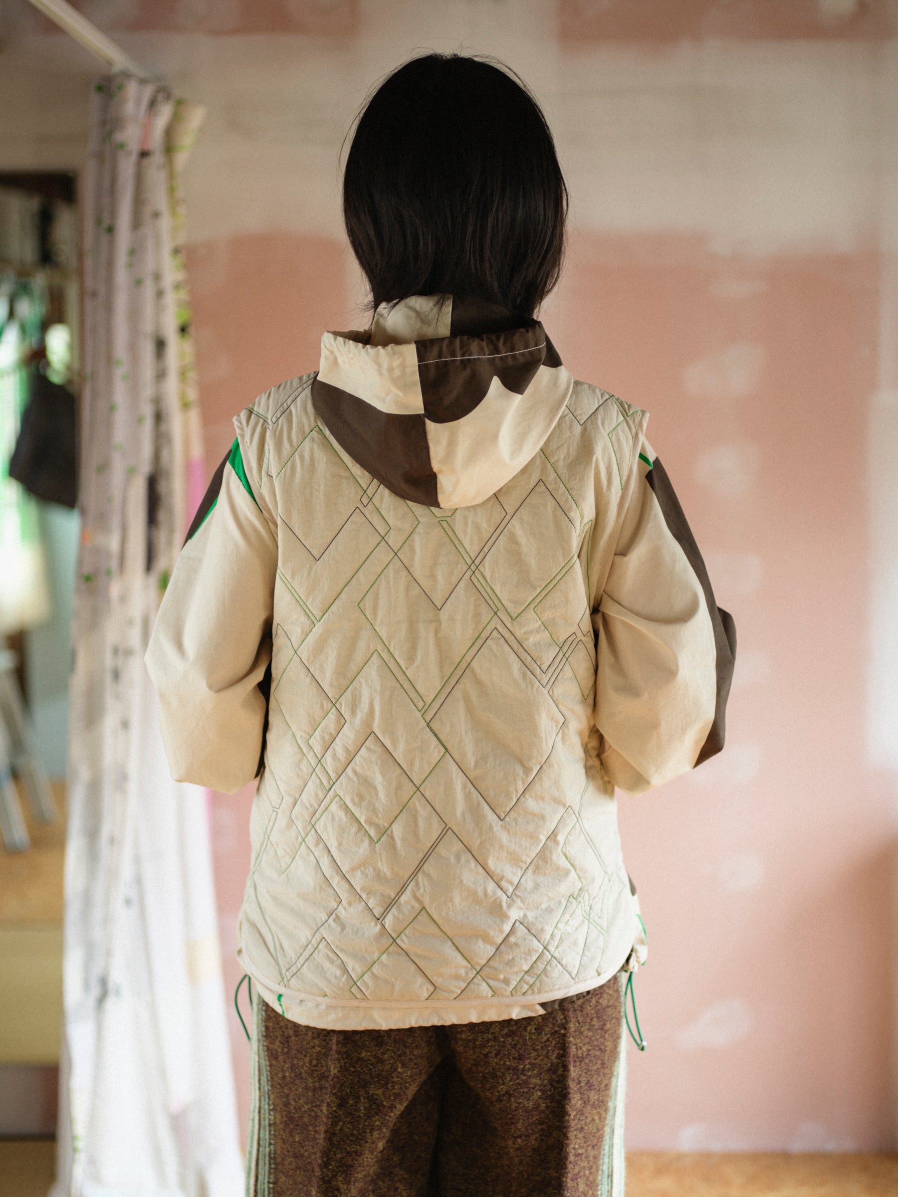 時計じかけのアーガイルキルティングベスト – pamm.officialstore