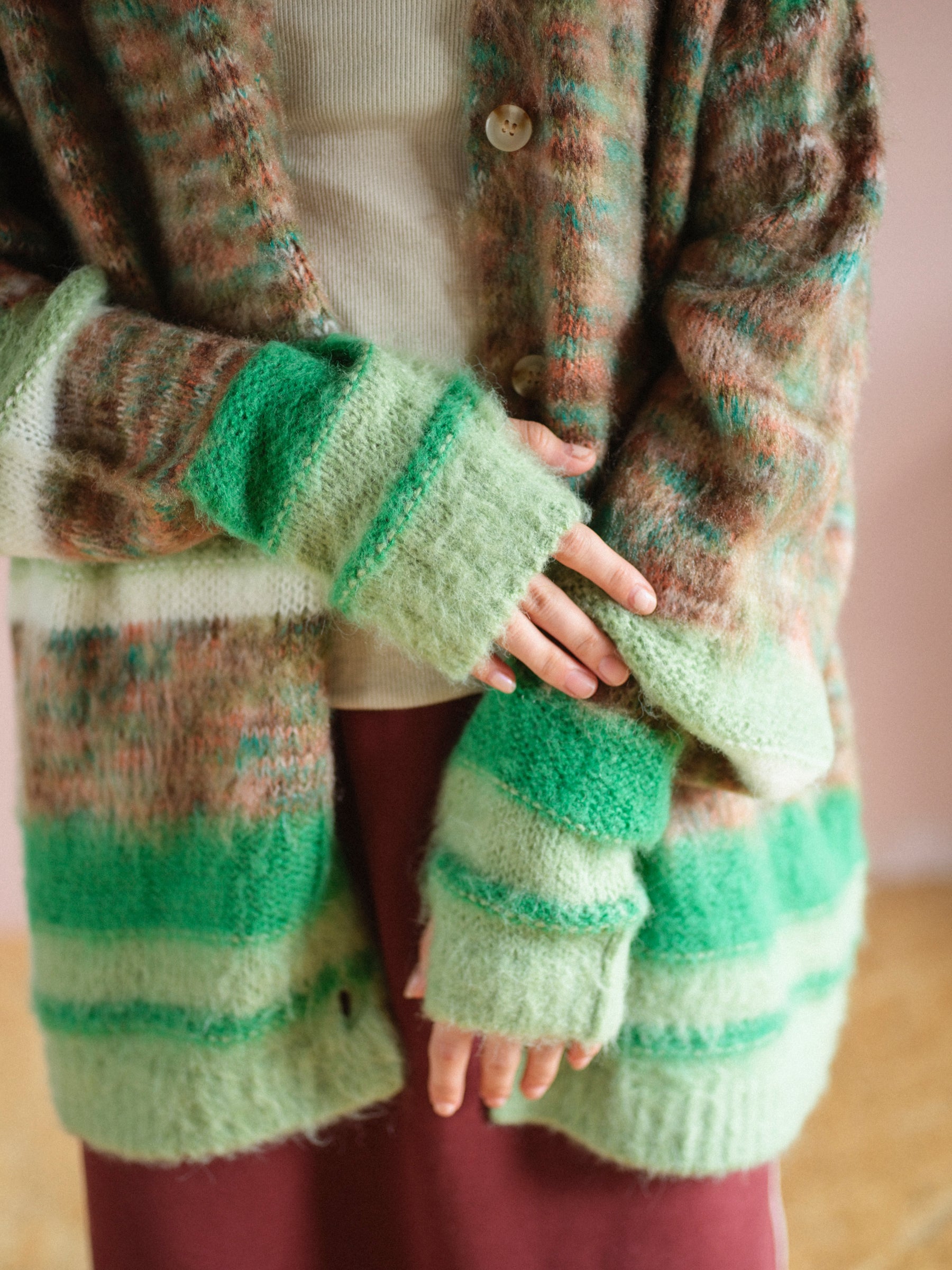 PAMM 汽水域のカーディガン 藻場 汽水域のニットカーディガン – pamm.officialstore