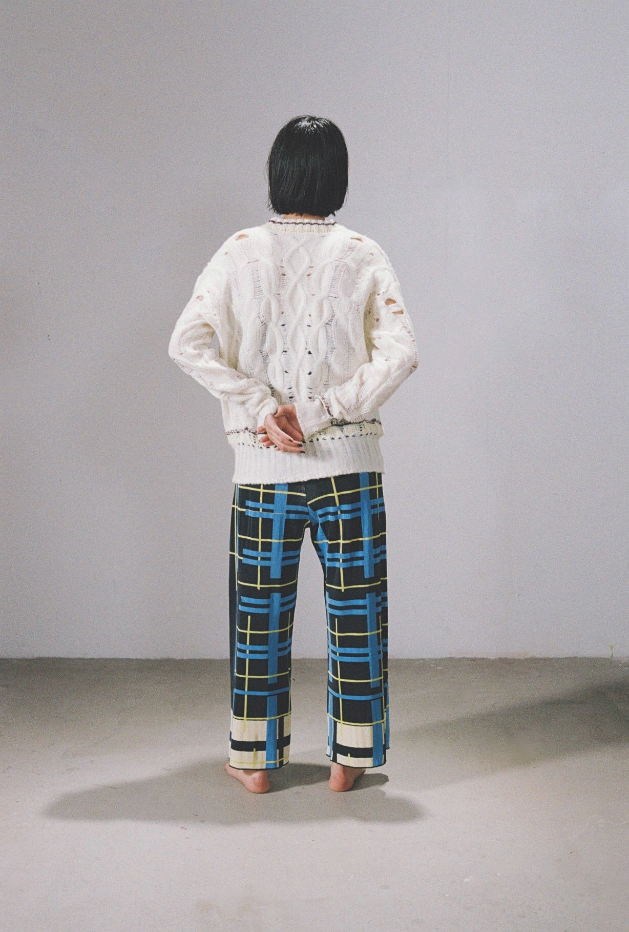 ロビンソンチェックのプリーツパンツ – pamm.officialstore