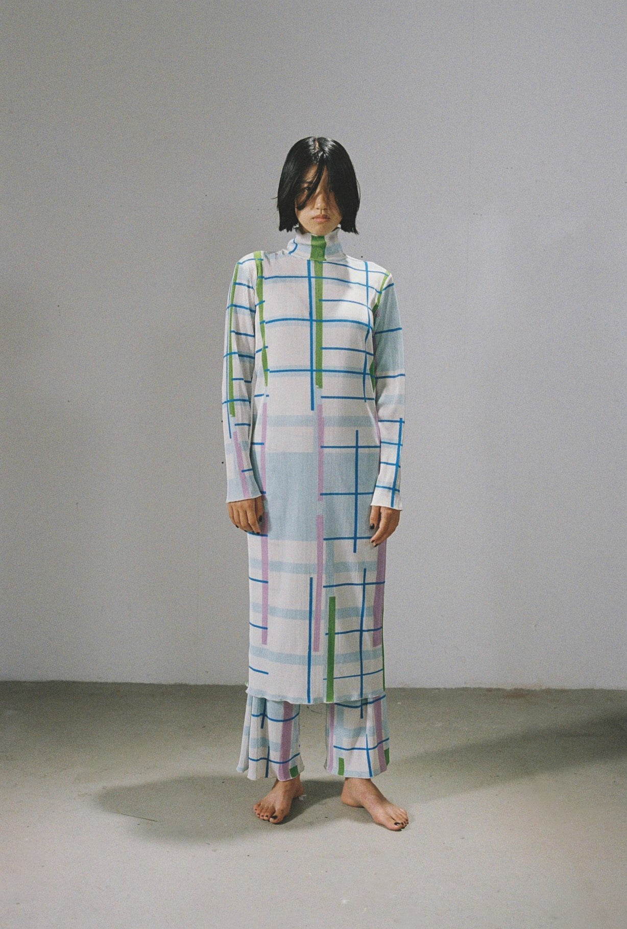 ロビンソンチェックのプリーツワンピース – pamm.officialstore