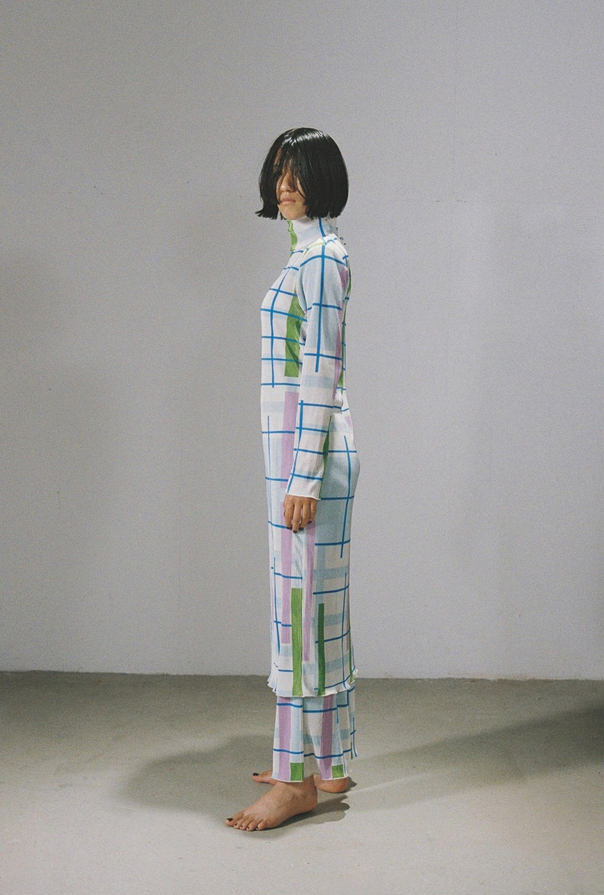 ロビンソンチェックのプリーツパンツ – pamm.officialstore