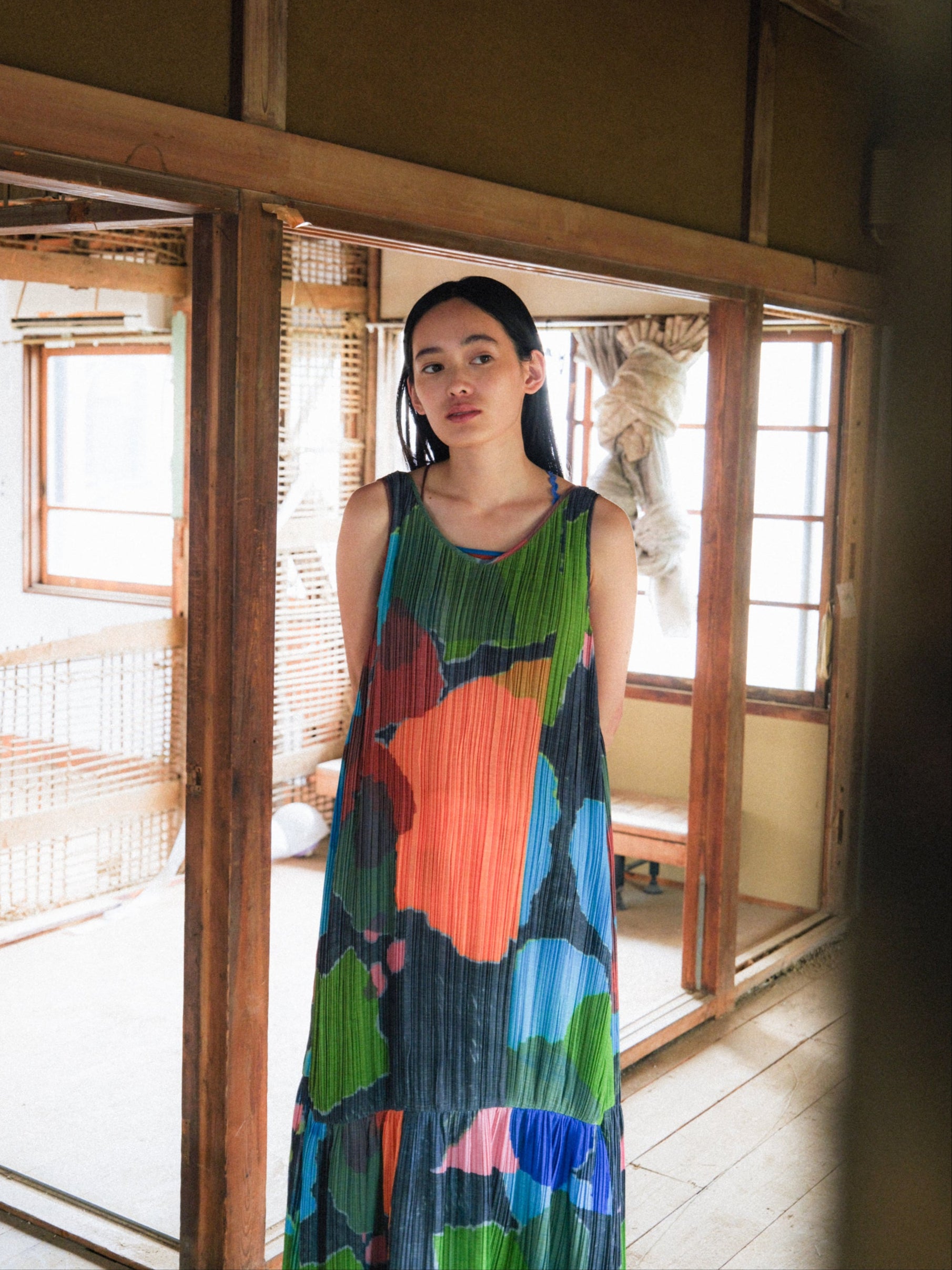 紙絵花のプリーツワンピース – pamm.officialstore