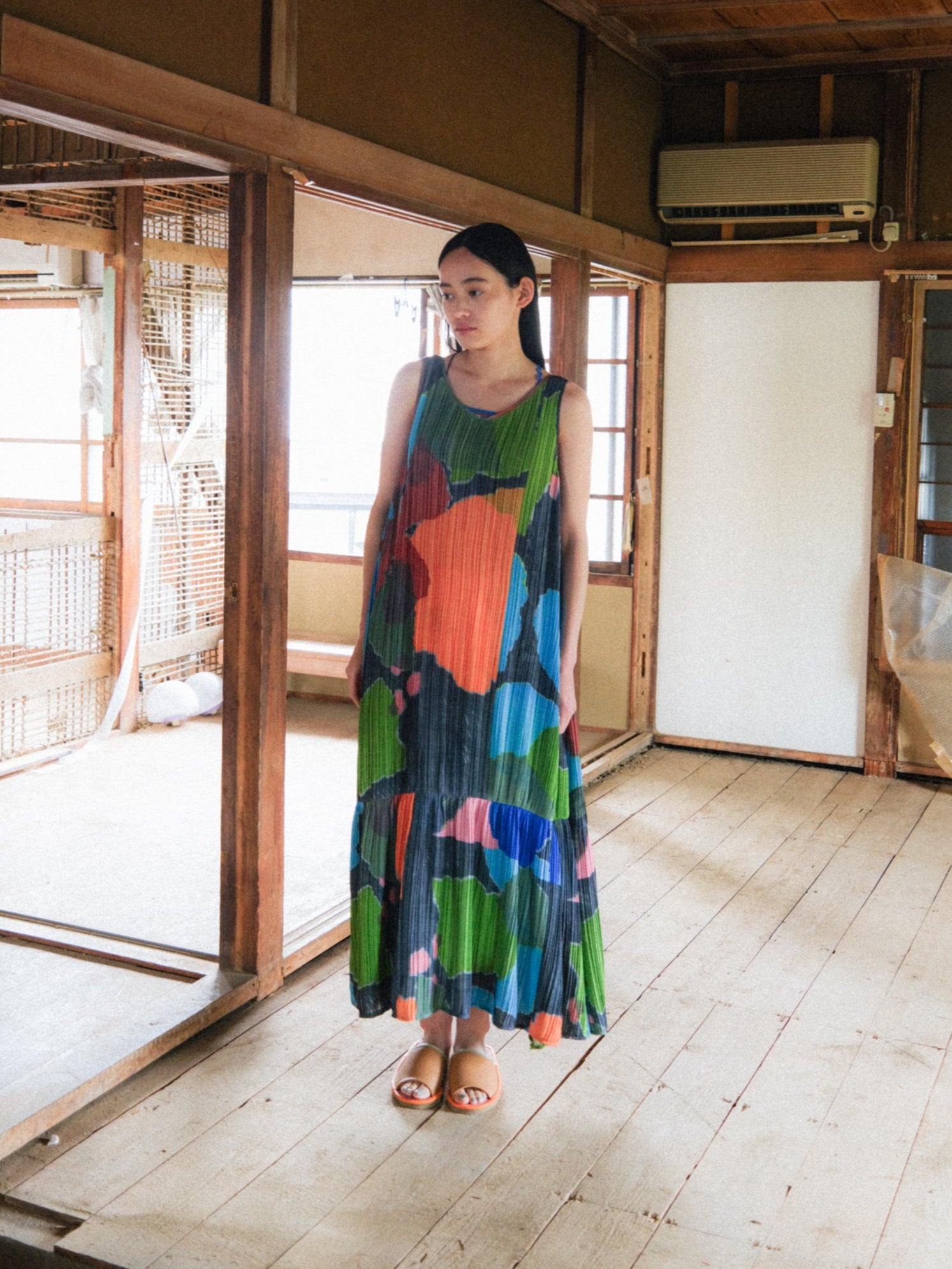 PAMM 紙絵花のプリーツワンピース 紙絵花のプリーツワンピース – pamm.officialstore