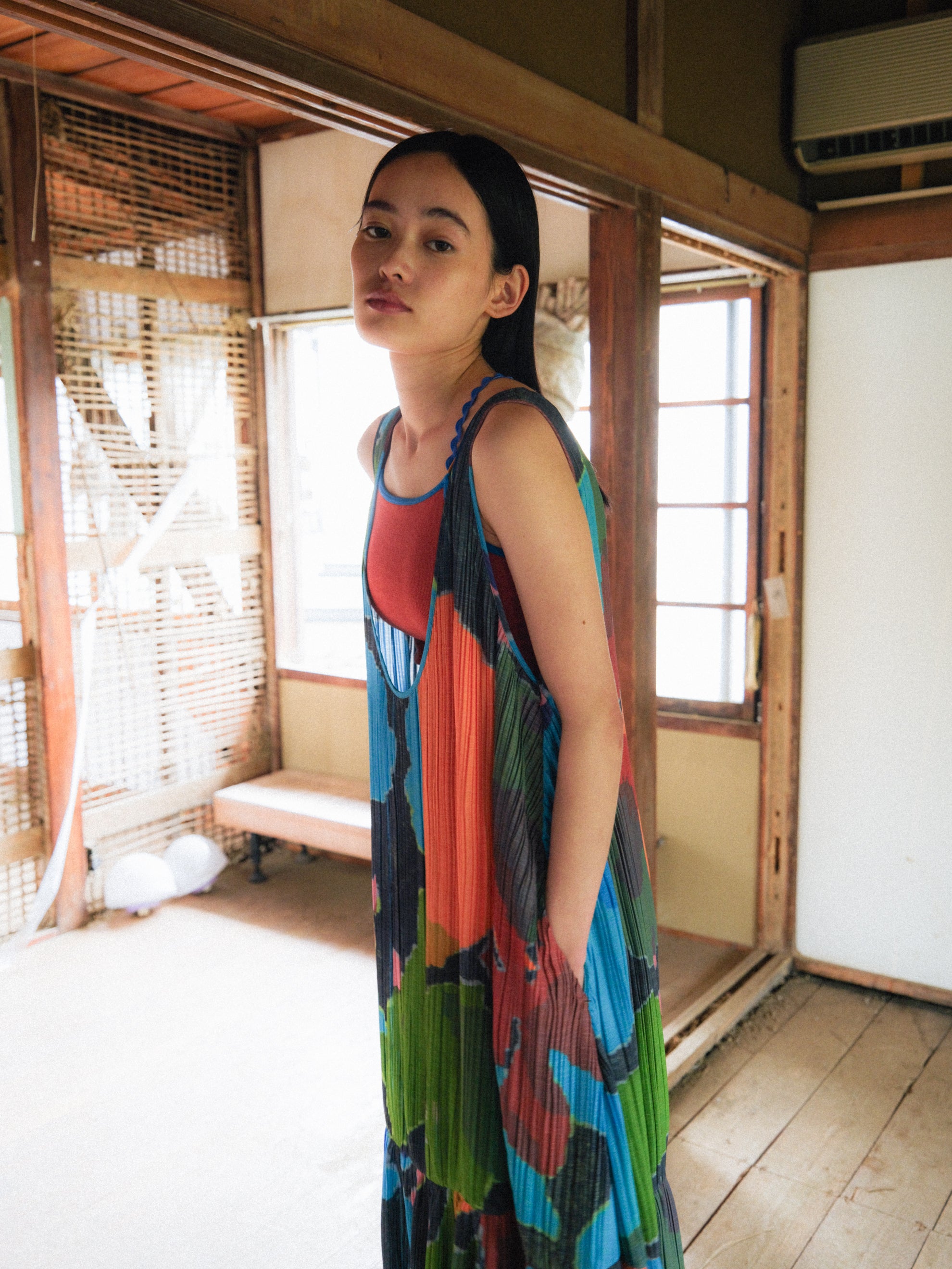 紙絵花のプリーツワンピース – pamm.officialstore