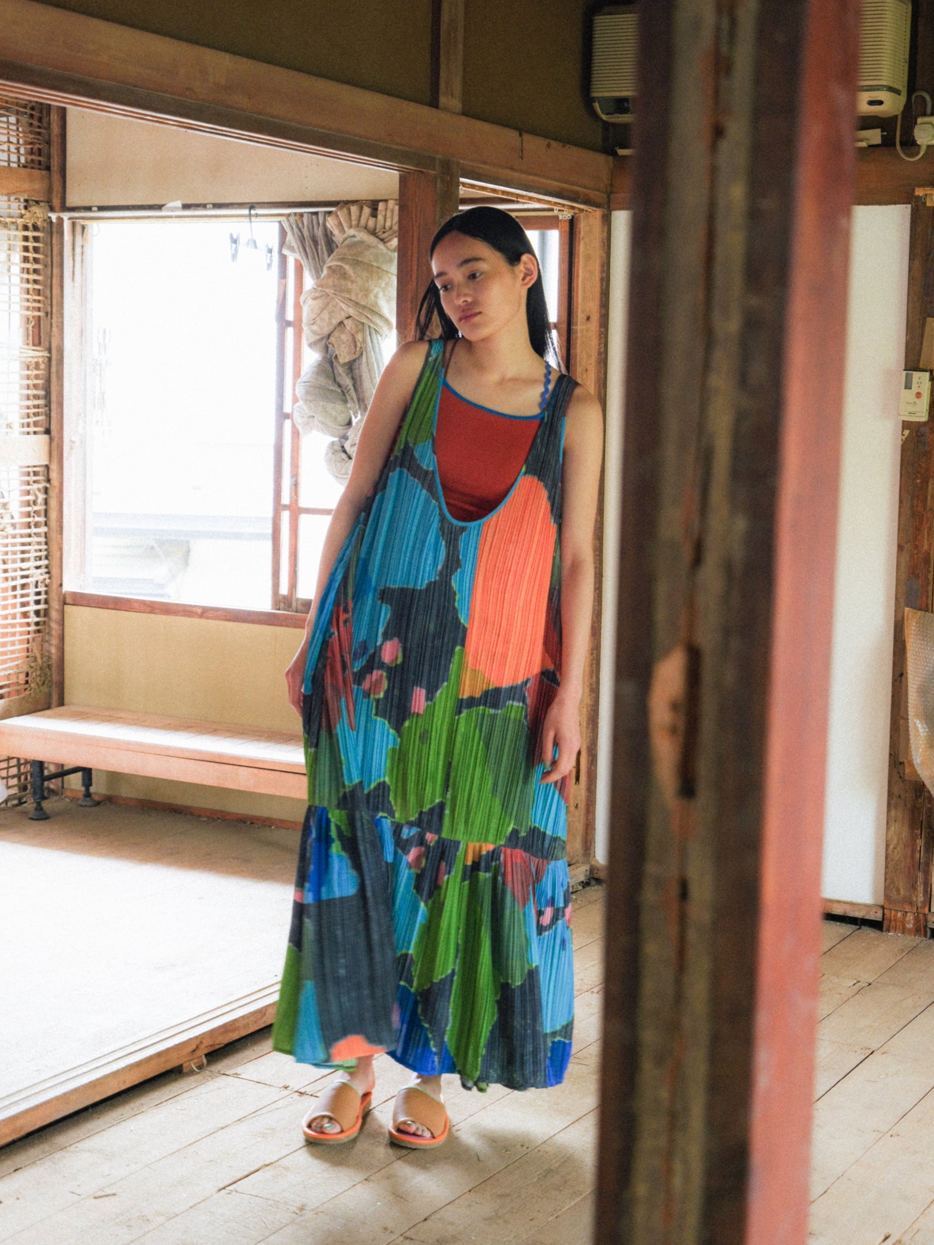 紙絵花のプリーツワンピース – pamm.officialstore