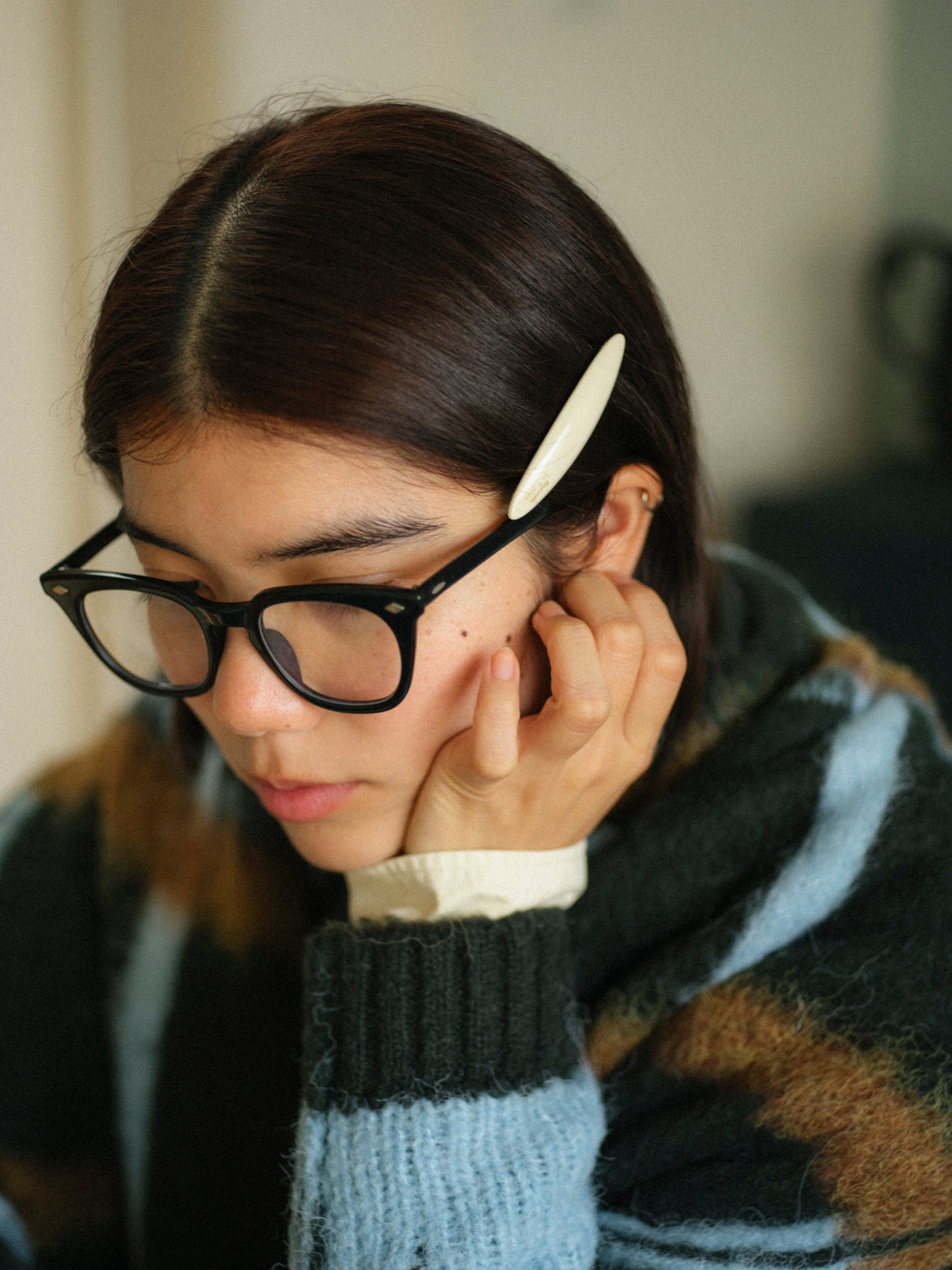 透明な空気のチェックマフラー – pamm.officialstore