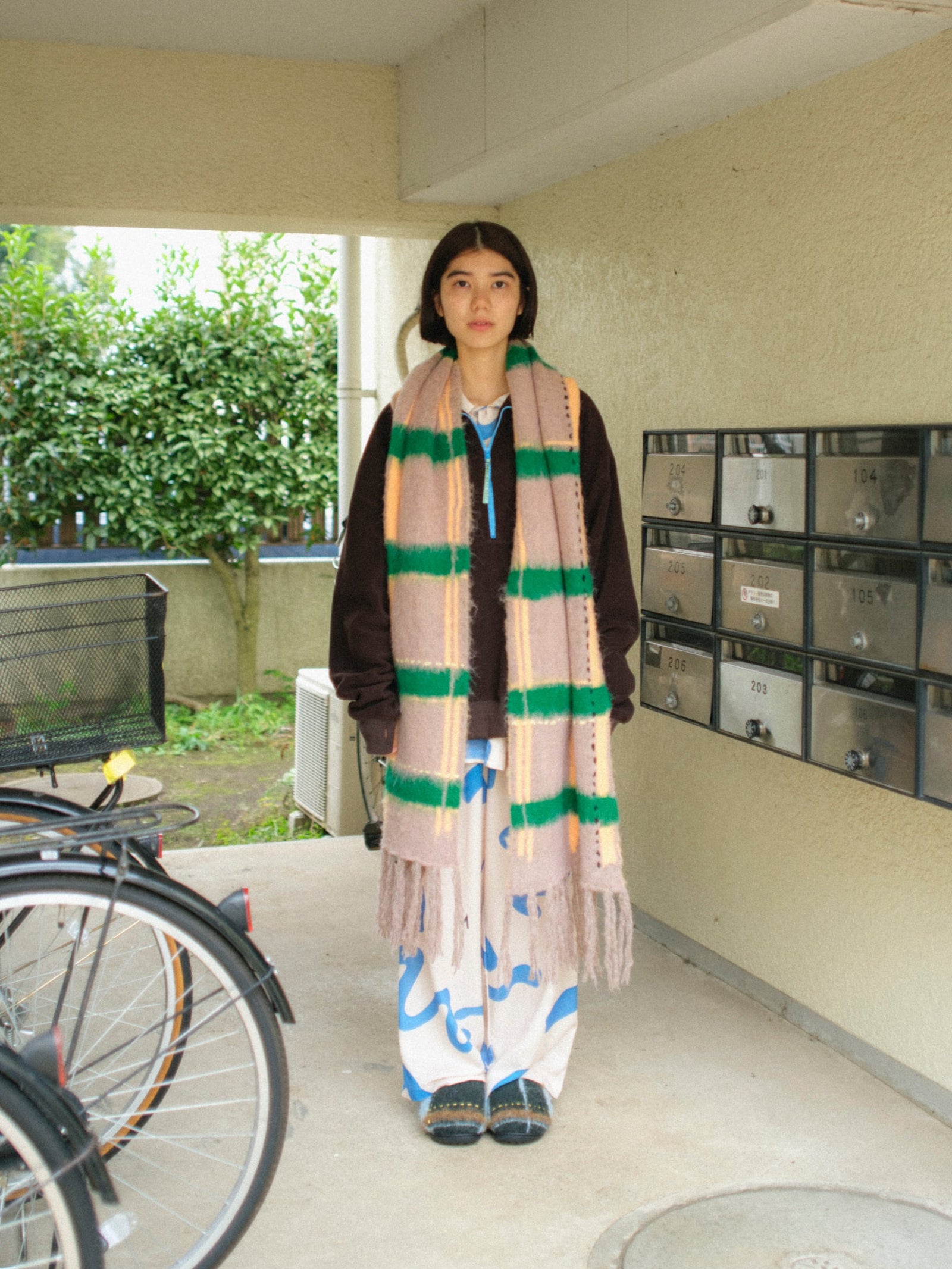 PAMM マフラー 透明な空気のチェックマフラー – pamm.officialstore