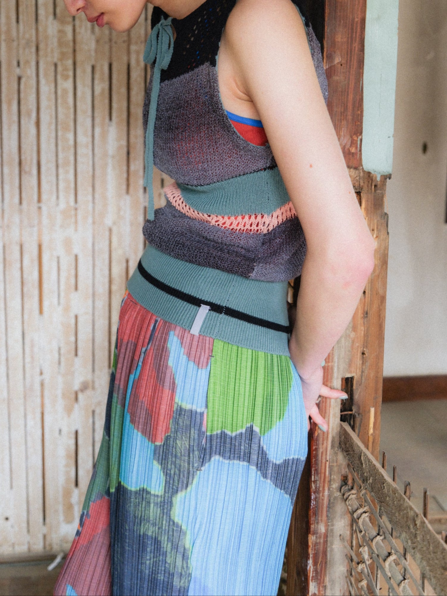 PAMM 紙絵花のプリーツワンピース 紙絵花のプリーツワンピース – pamm.officialstore