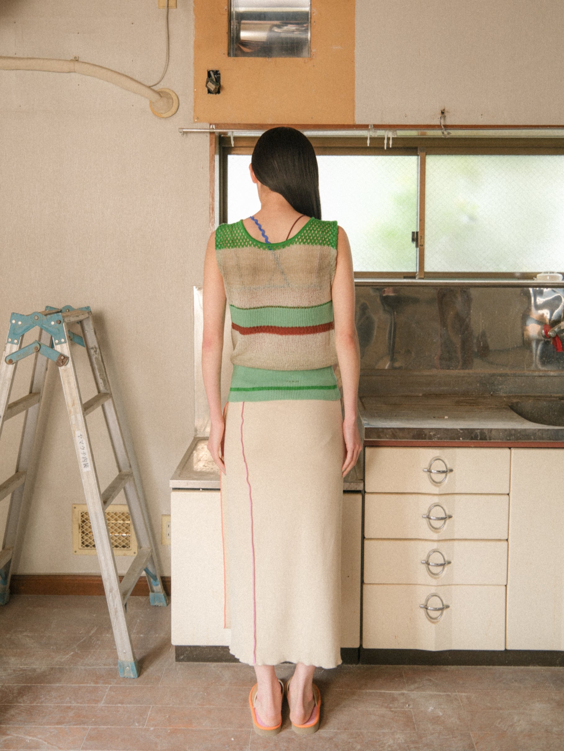 2 way see-through knit vest – pamm.officialstore