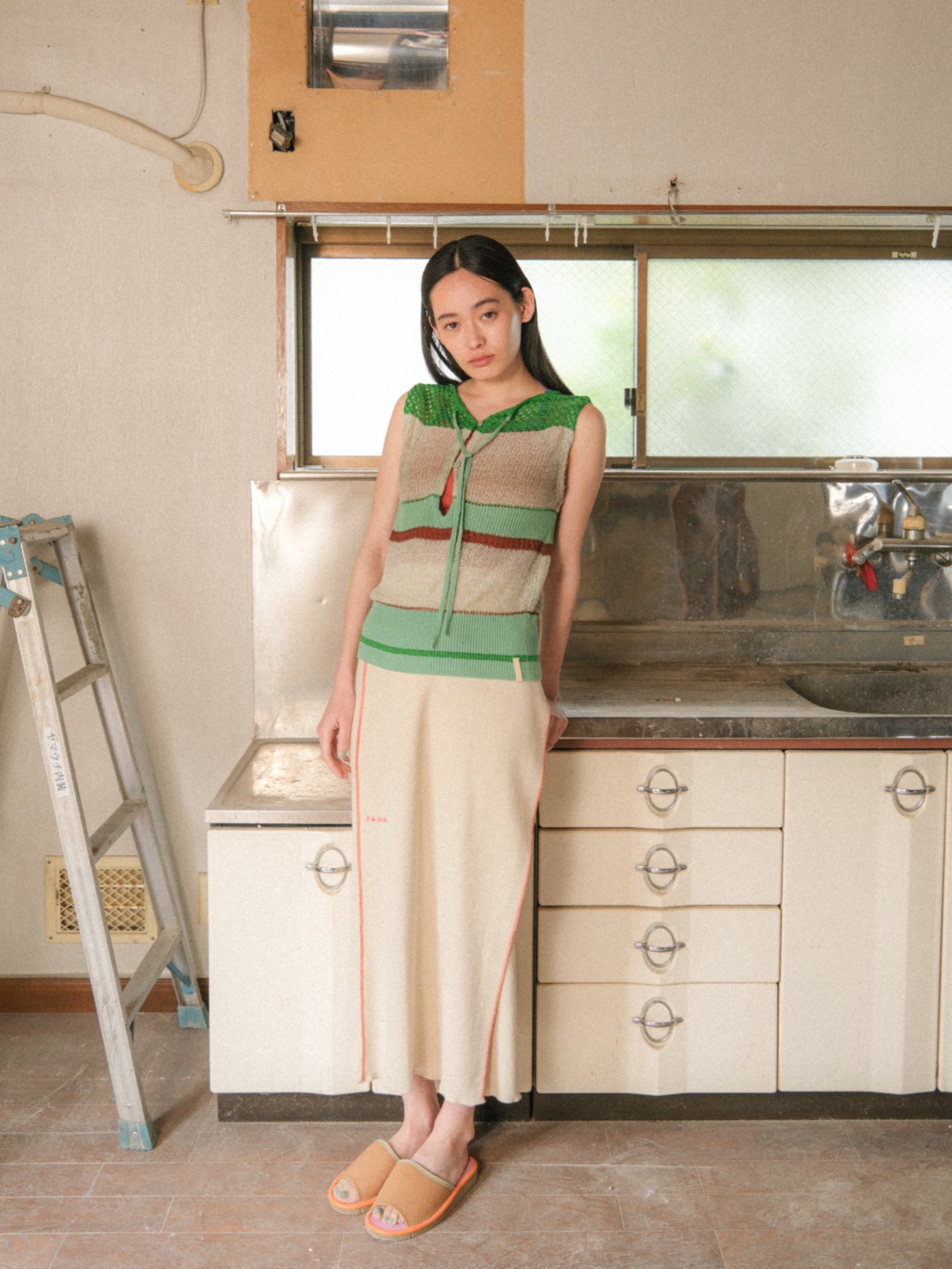 2 way see-through knit vest – pamm.officialstore
