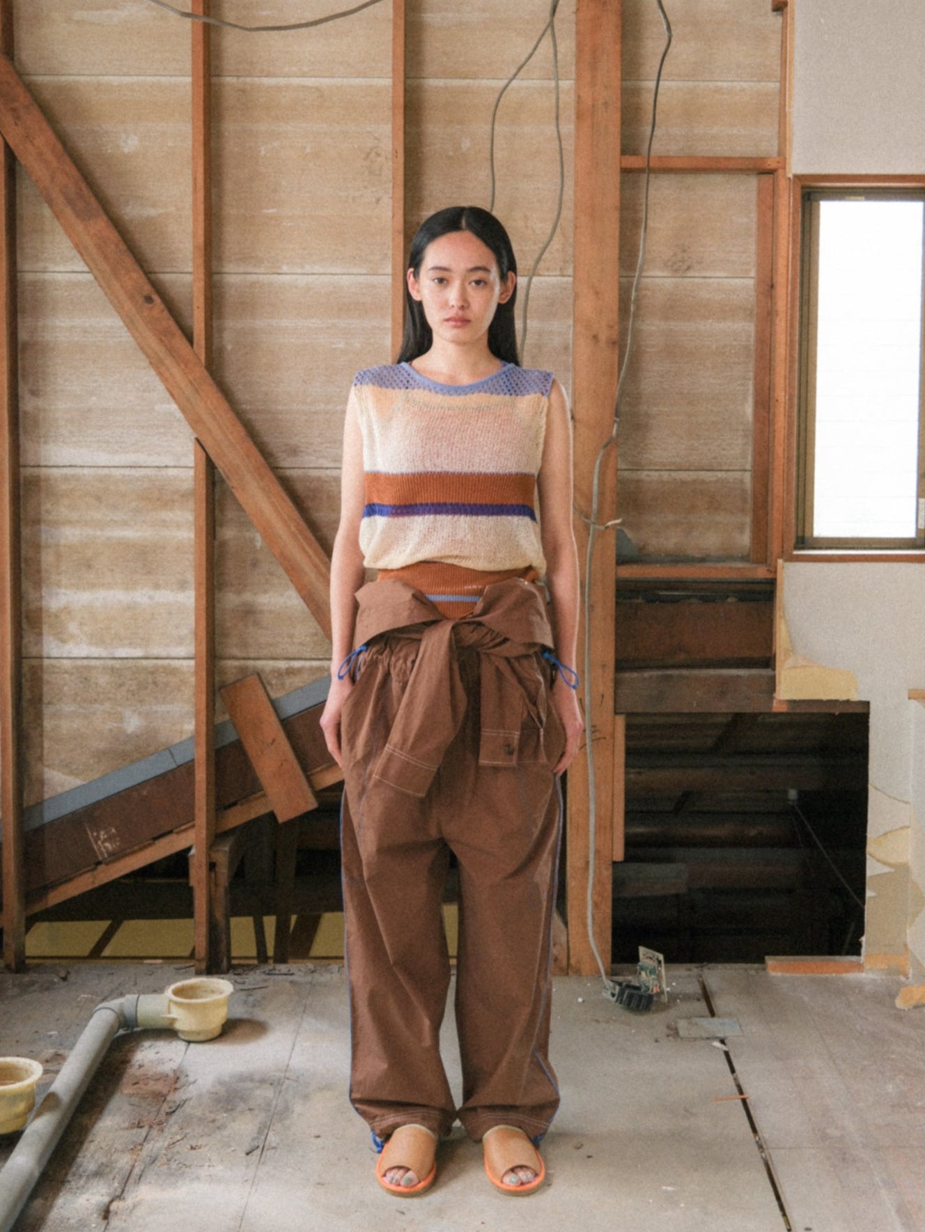 2 way see-through knit vest – pamm.officialstore