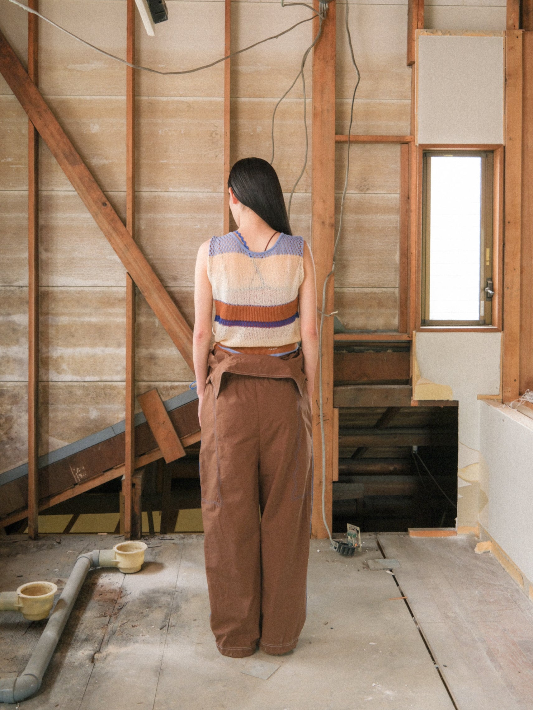 PAMM ニットベスト 2 way see-through knit vest 2 way see-through knit vest – pamm.officialstore