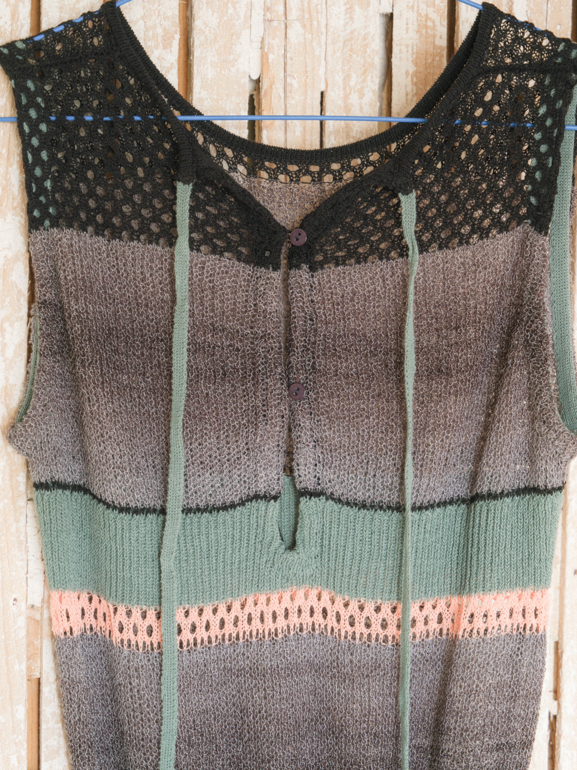 2 way see-through knit vest – pamm.officialstore