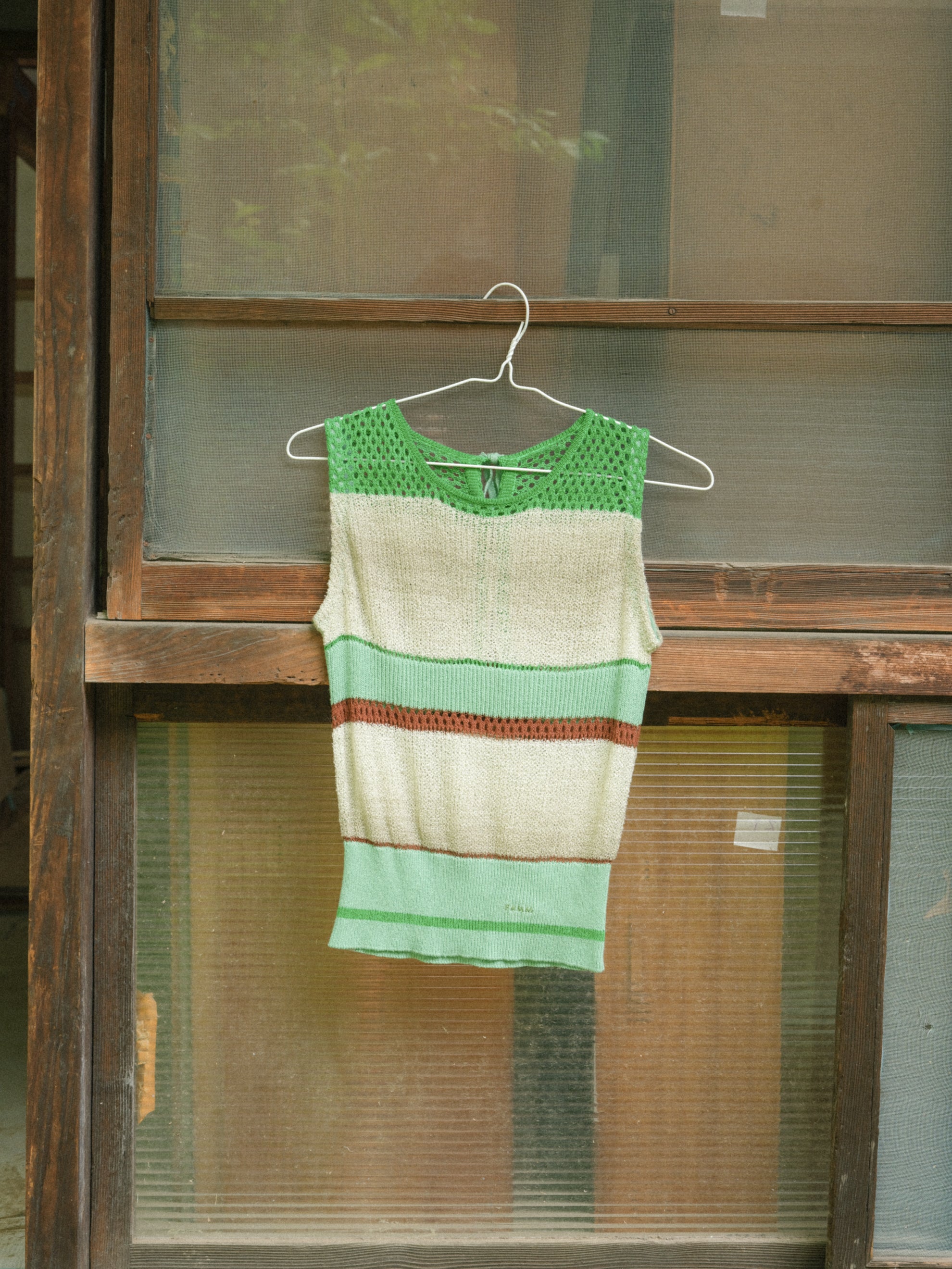2 way see-through knit vest – pamm.officialstore