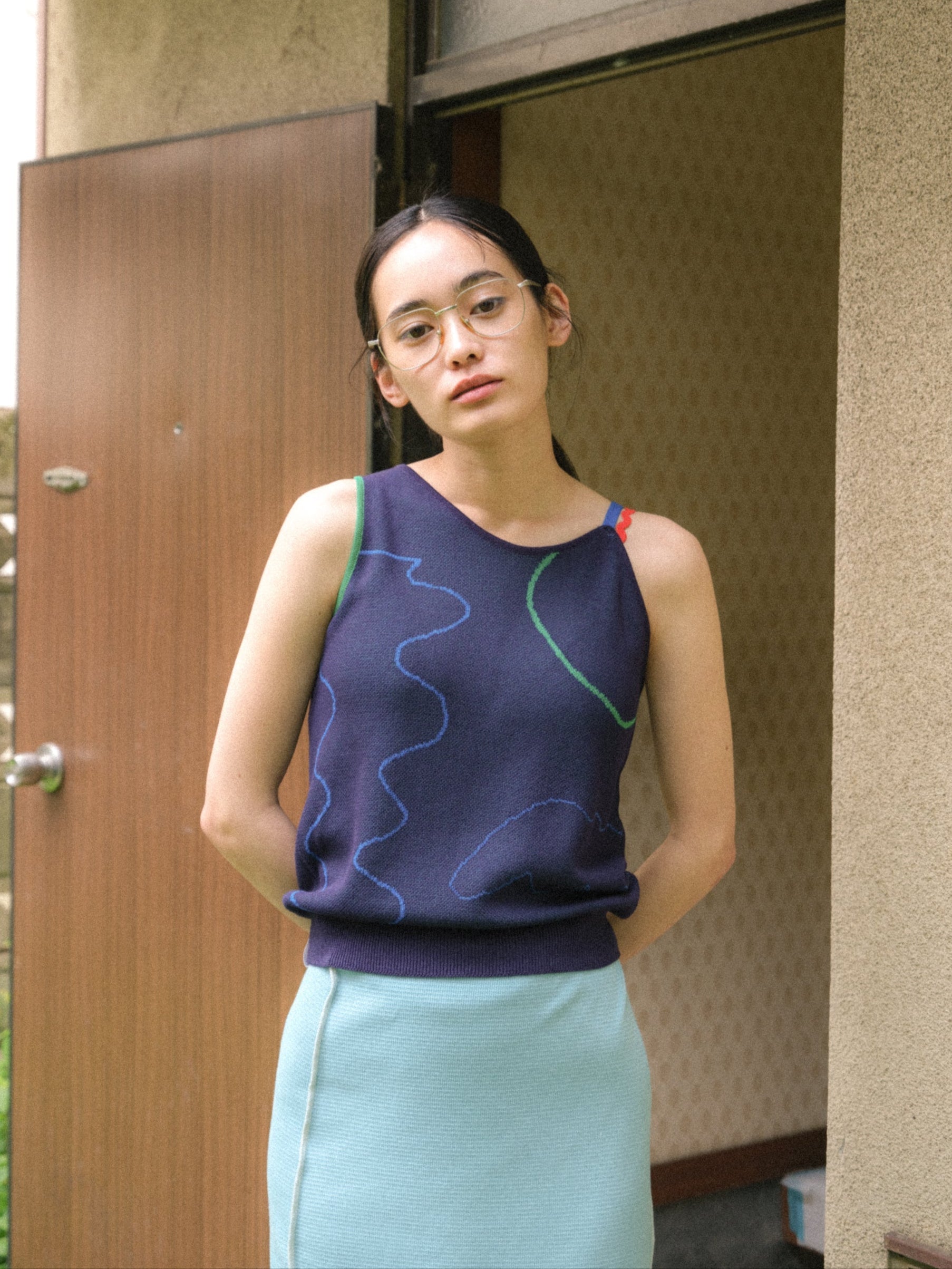 寛大なインテリアのニットタンク – pamm.officialstore