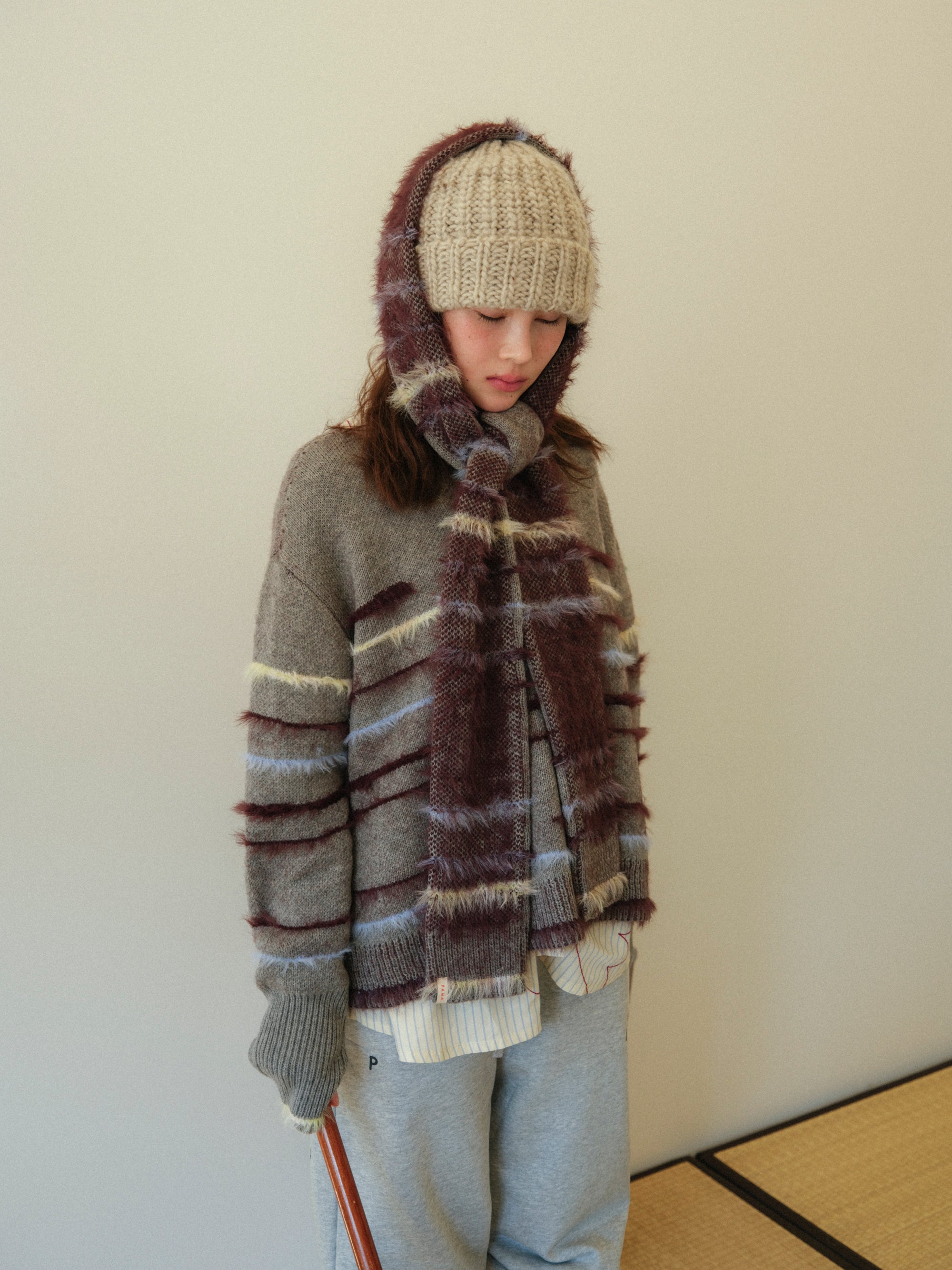 フレットボーダーニットマフラー – pamm.officialstore