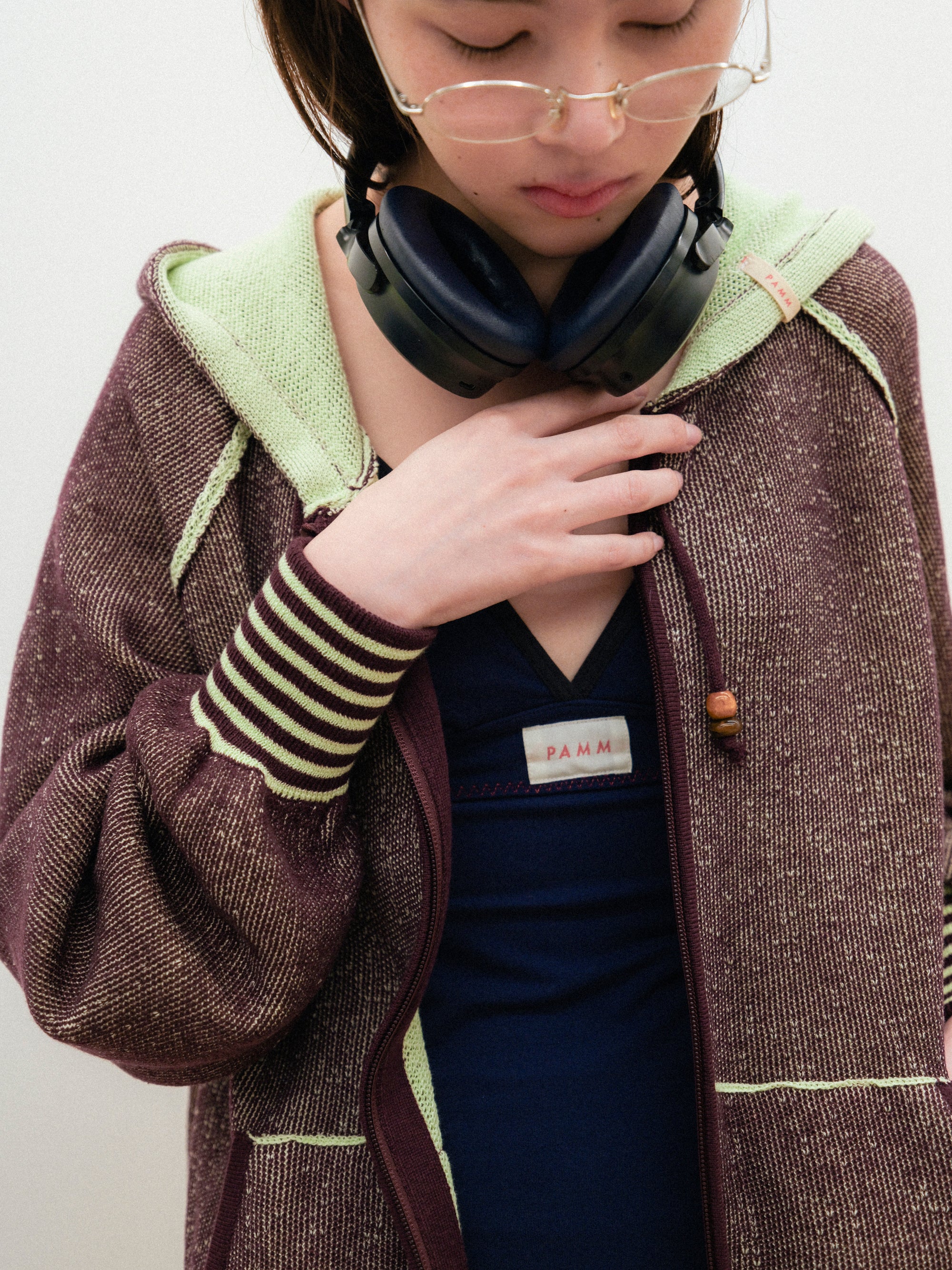 日々のボーダーニットパーカー – pamm.officialstore