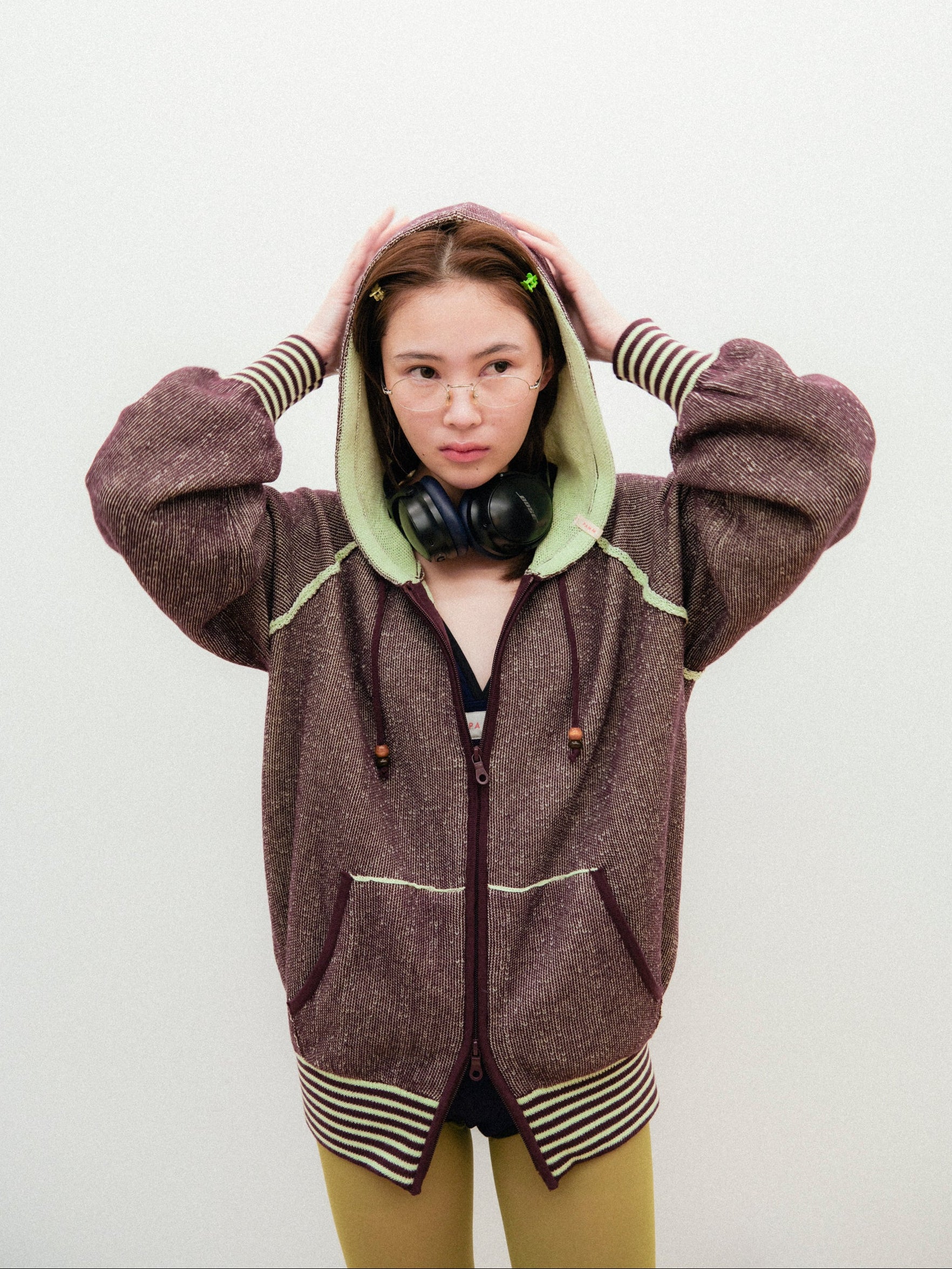 日々のボーダーニットパーカー – pamm.officialstore