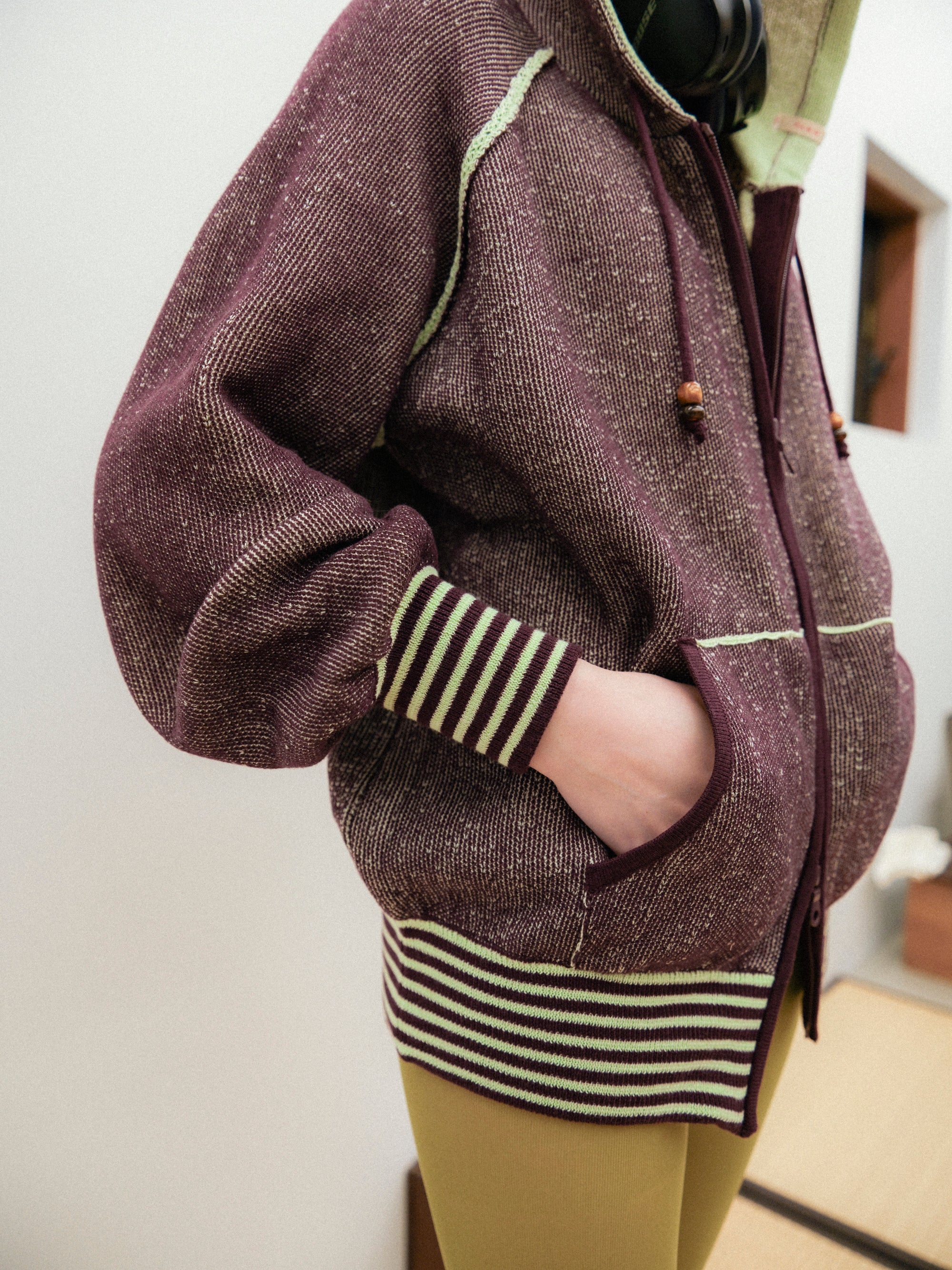 PAMM 日々のボーダーニットパーカー　ぶどう飴とハッカ 日々のボーダーニットパーカー – pamm.officialstore