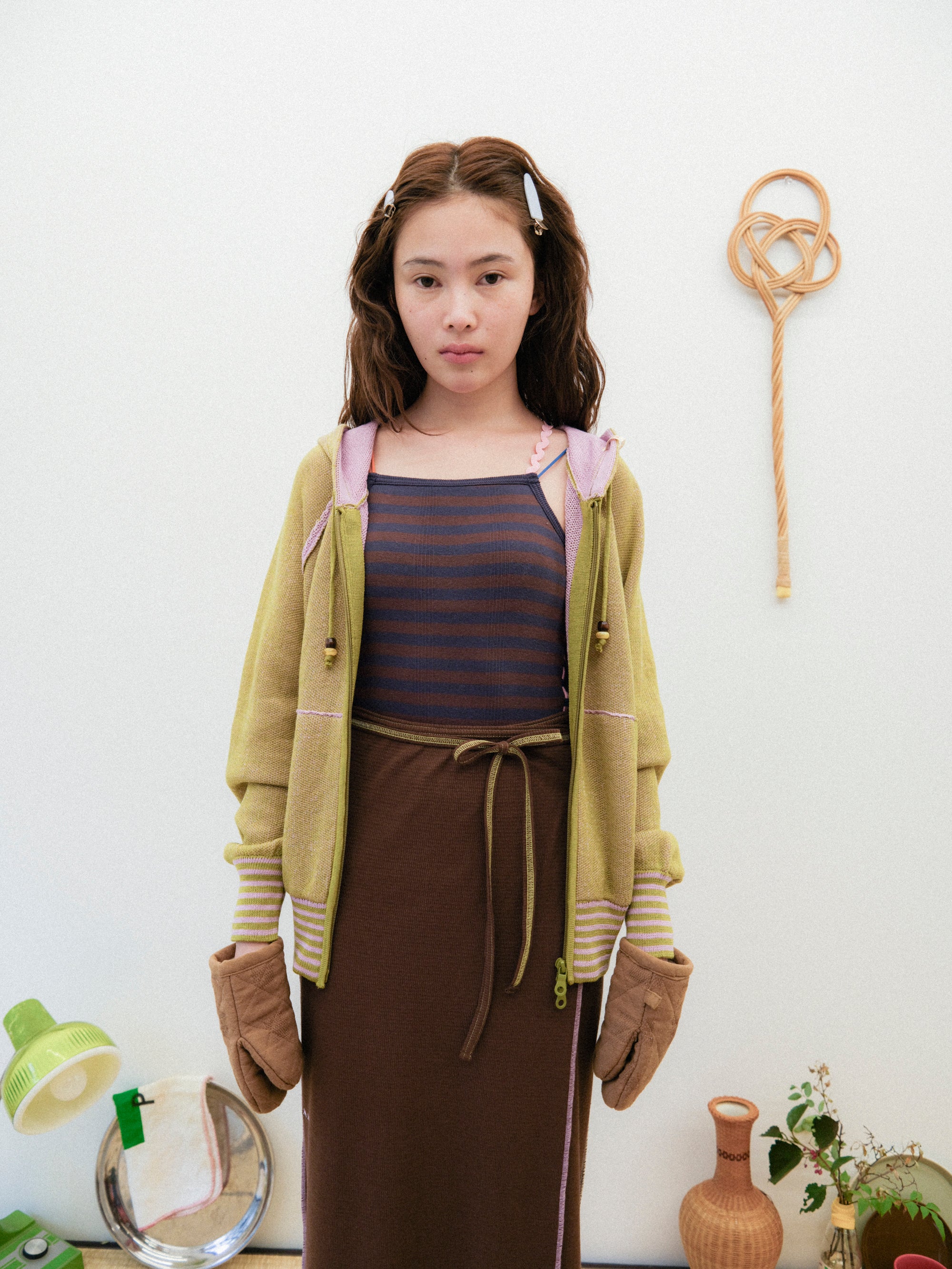 日々のボーダーニットパーカー – pamm.officialstore
